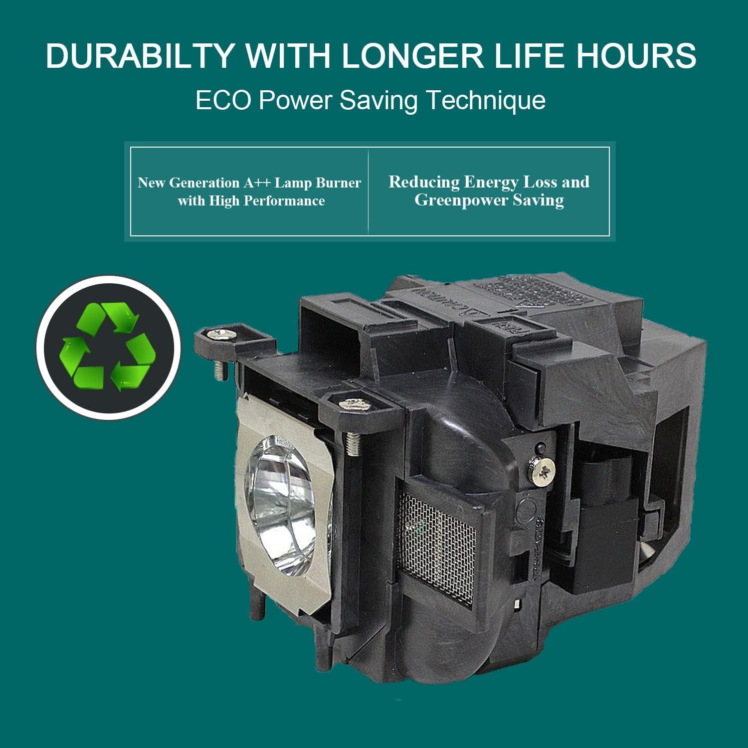 Lámpara de Repuesto RANETLIO ELP LP78/ELP LP88 para Proyectores Epson