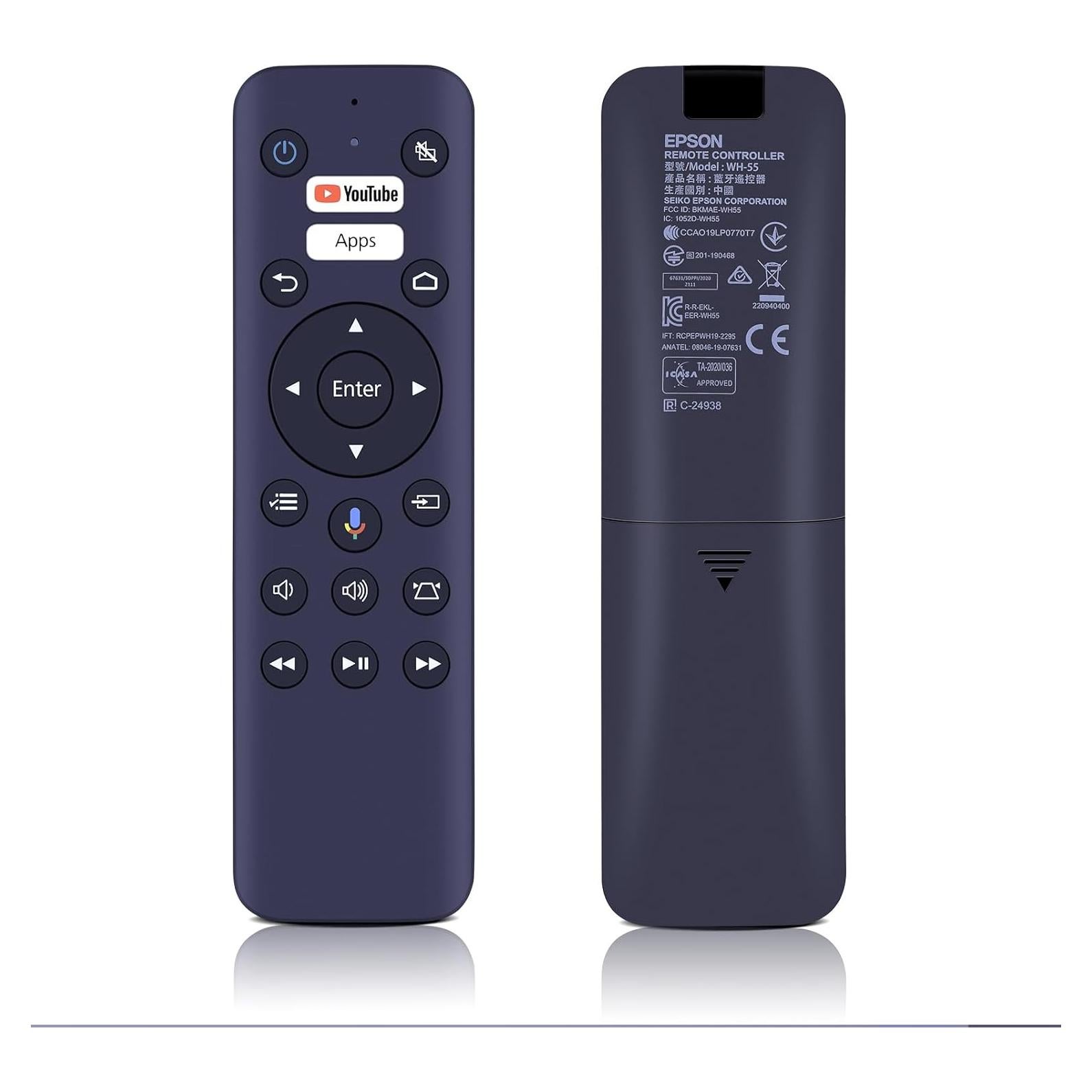 Control Remoto de Voz HZIME WH-55 Compatible Proyector Epson