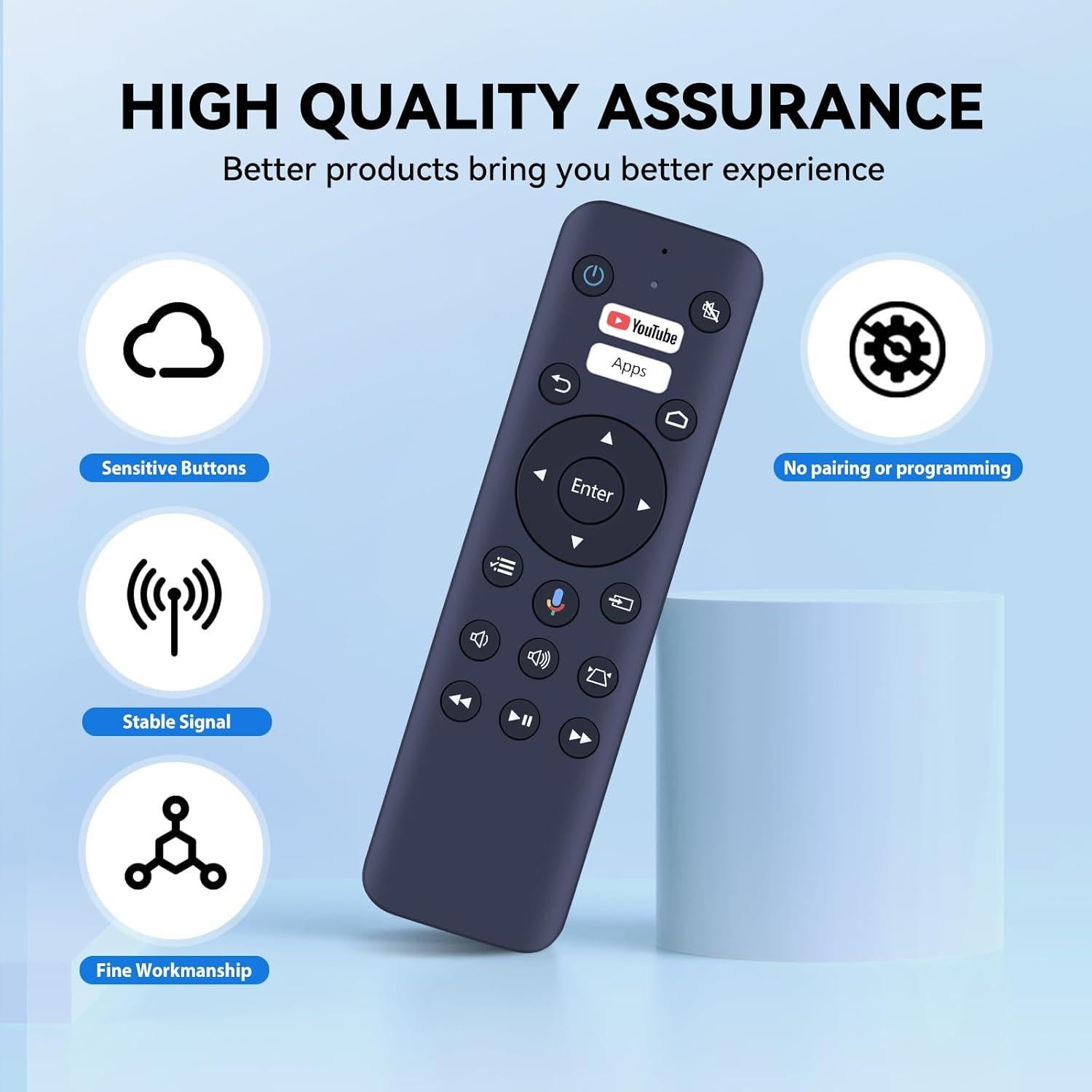 Control Remoto de Voz HZIME WH-55 Compatible Proyector Epson