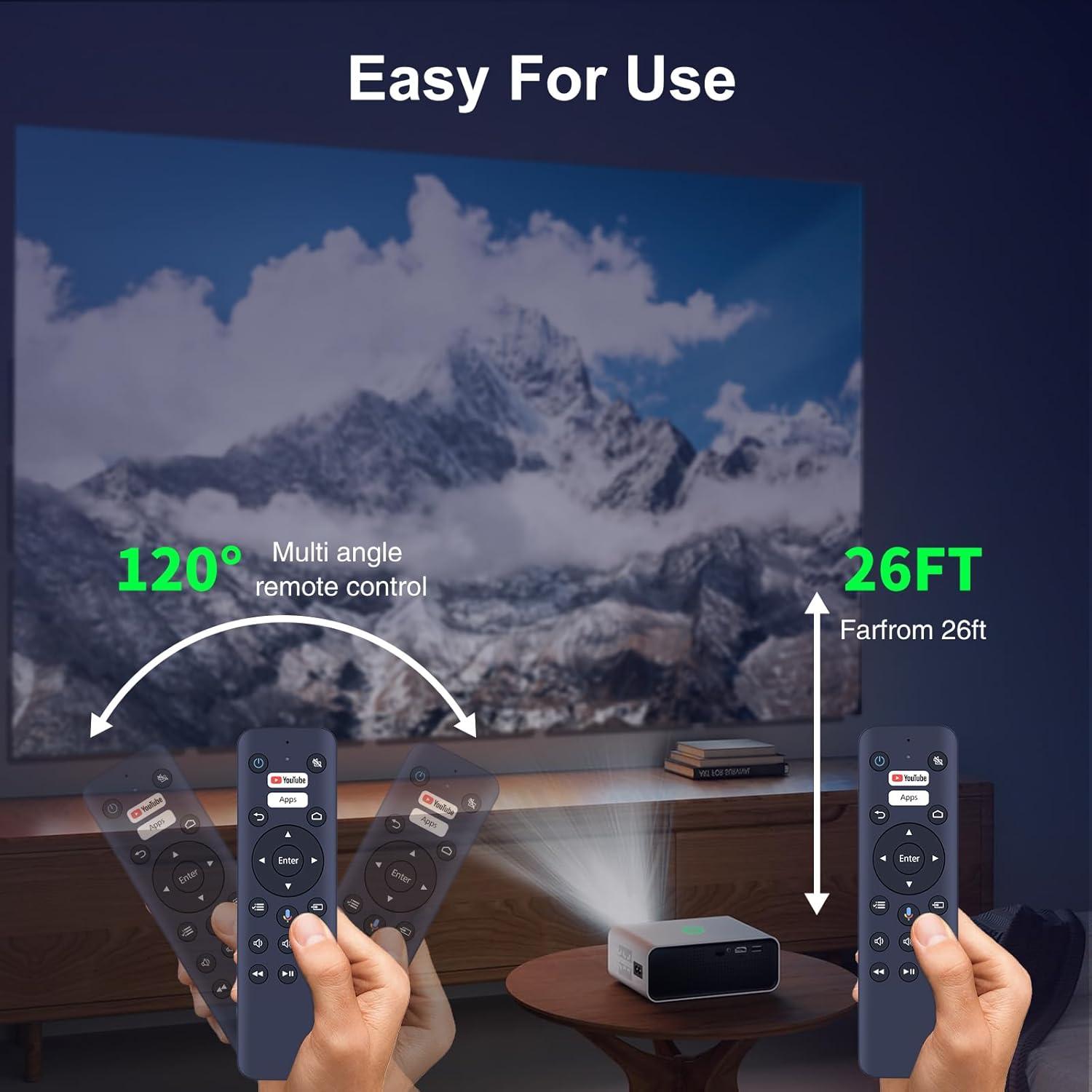 Control Remoto de Voz HZIME WH-55 Compatible Proyector Epson