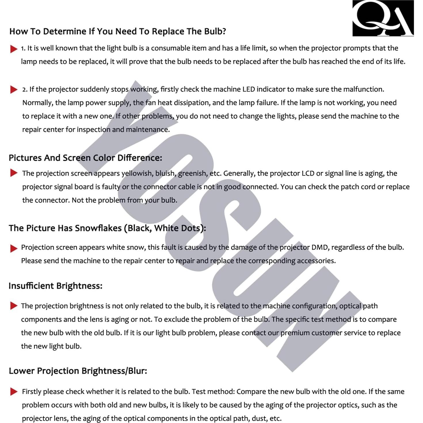 Lámpara de proyector YOSUN ELP-LP97 compatible con Epson