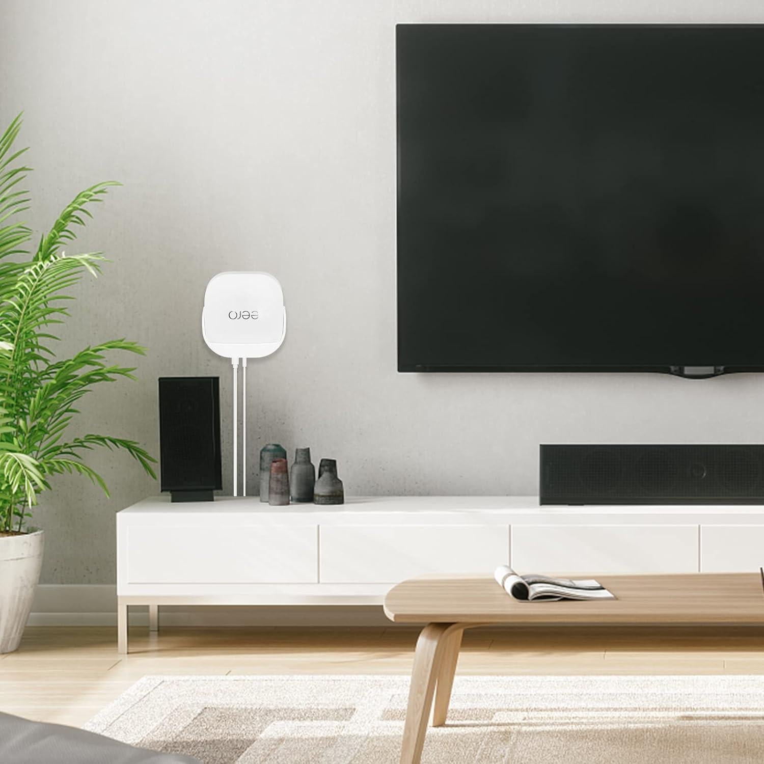 Soporte de pared sin tornillos HOLACA para Eero 6+ Wi-Fi