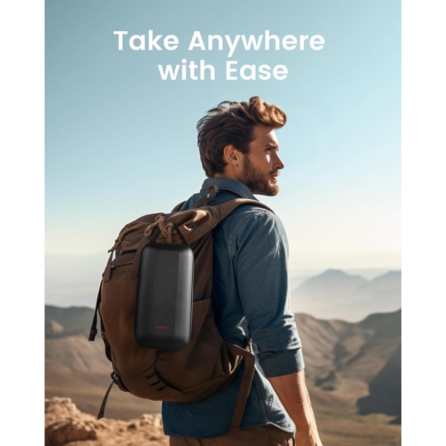 Funda de viaje Anker para Nebula Capsule 3 Laser, impermeable