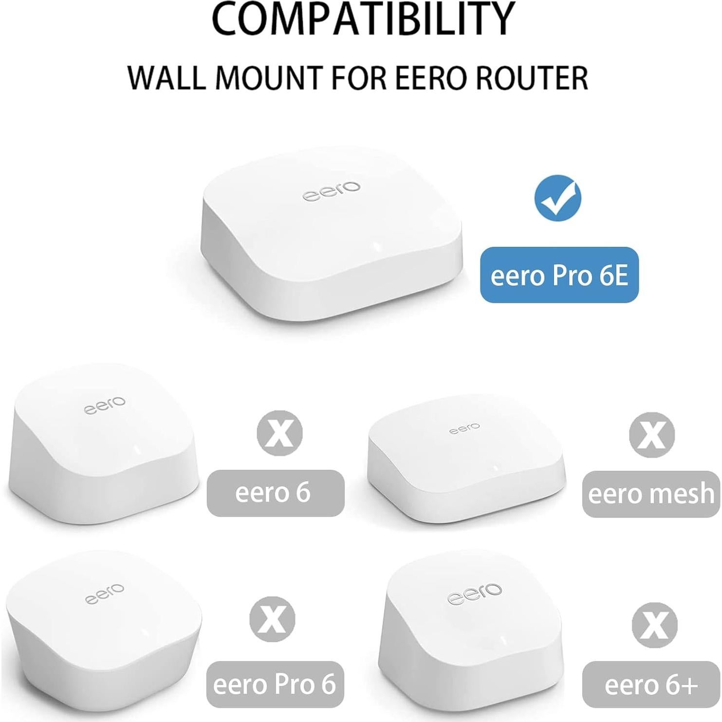 Soporte de Pared Adhesivo HOLACA para eero Pro 6E - Sin Tornillos