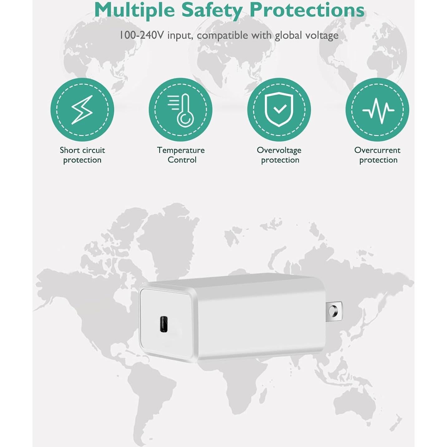 Cargador Lnauy 30W Tipo C Compatible con eero y eero Pro