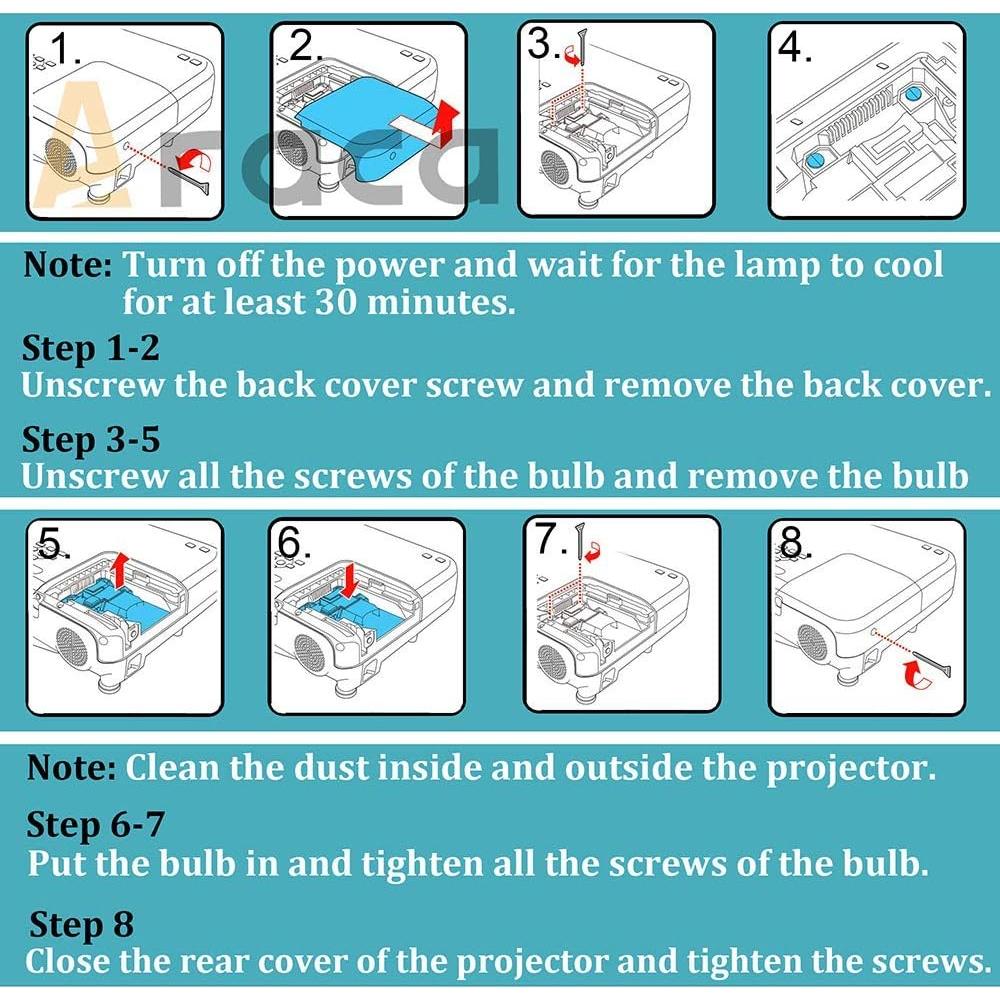 Lámpara Proyector Araca 5J.JEE05.001 para BenQ 3500h