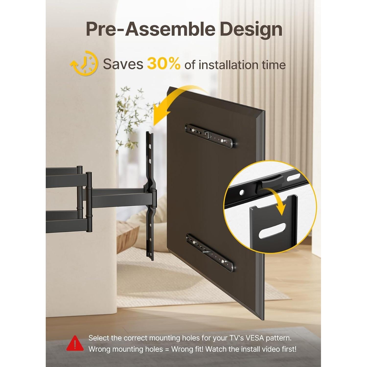 Soporte de Pared Ultra Delgado monTEK para TV 43-90"