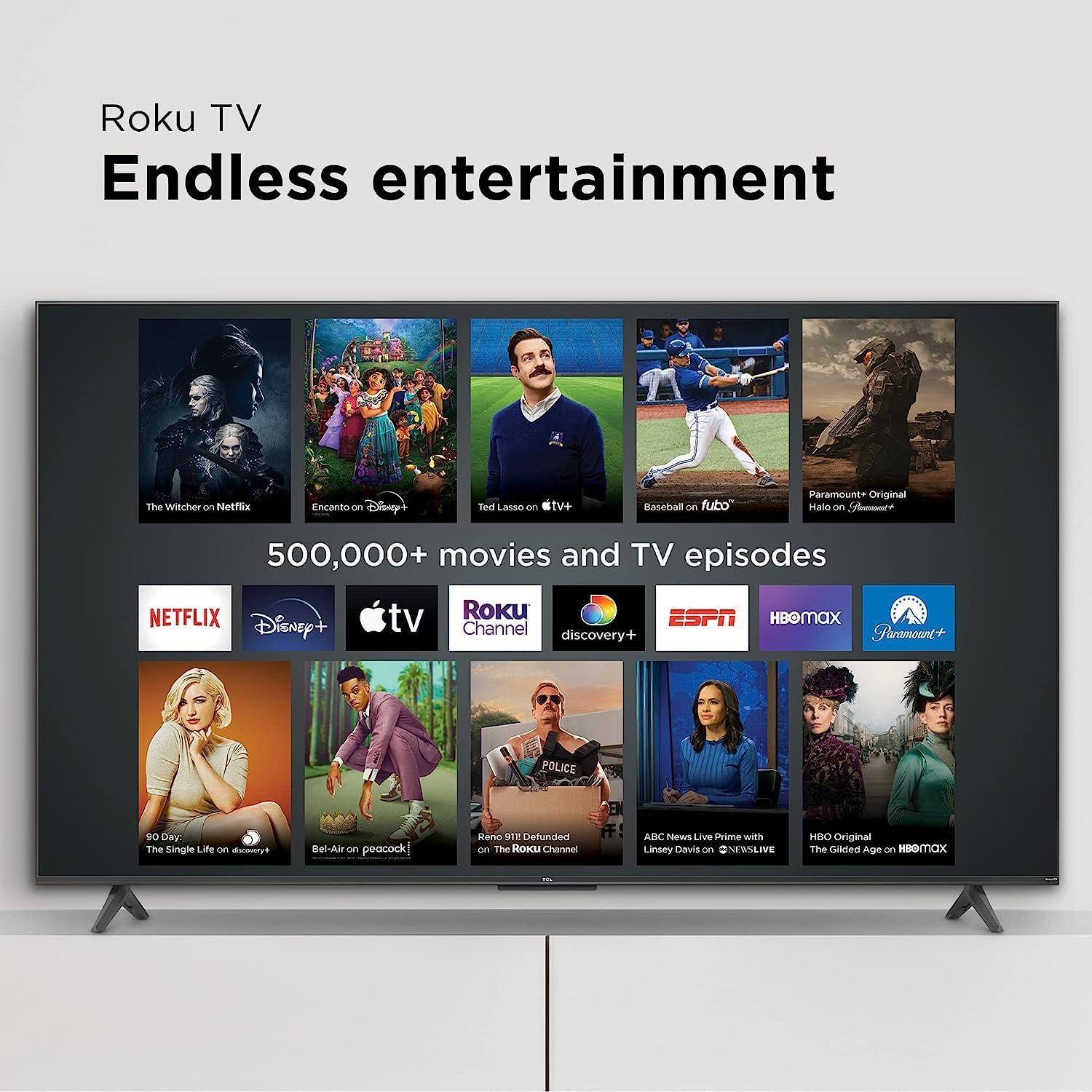 Televisor TCL 65" 4K UHD HDR Smart Roku TV 65S455