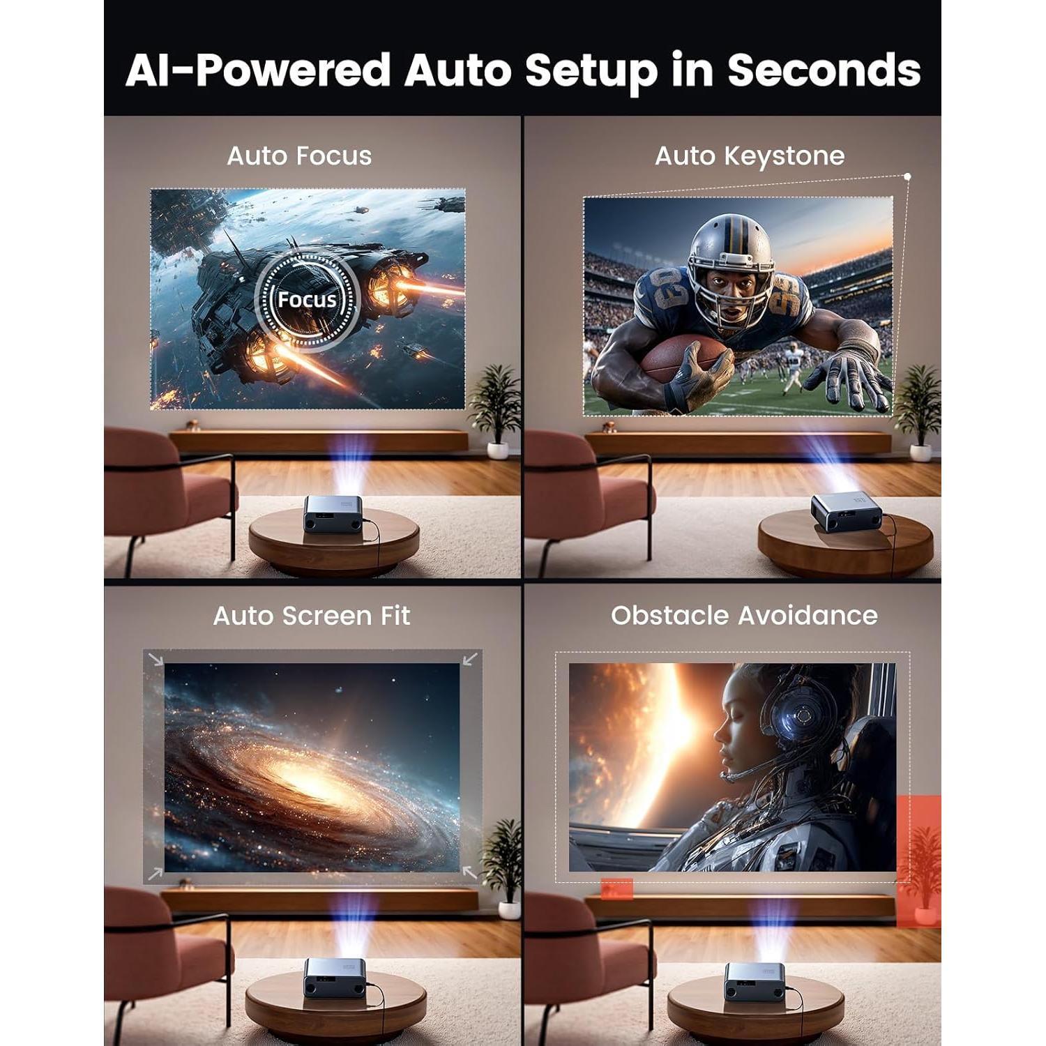 Proyector Inteligente WiMiUS G1 4K con Google TV y Dolby