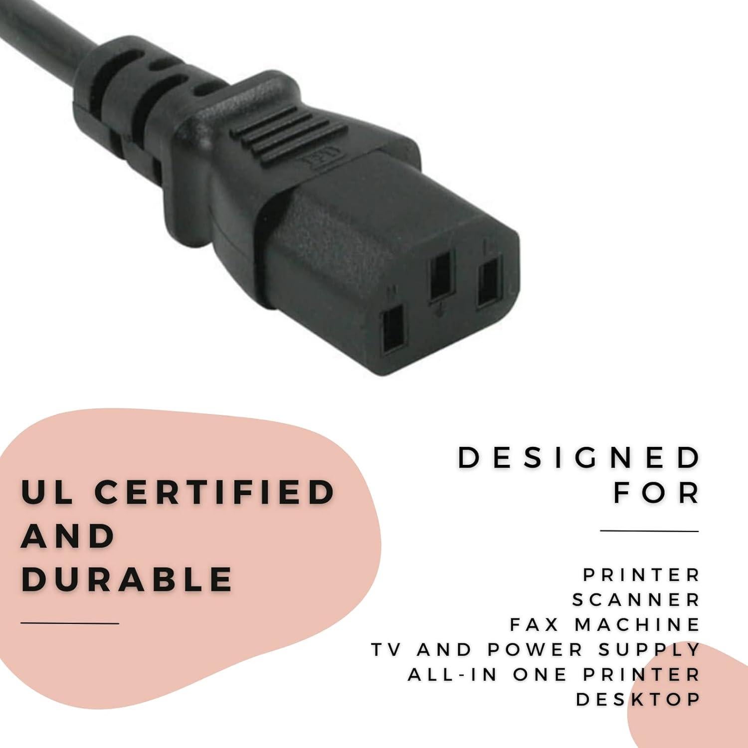 Cable de Alimentación AC 3 Pines 1.83m DIGITMON para Proyectores BenQ HT2050A