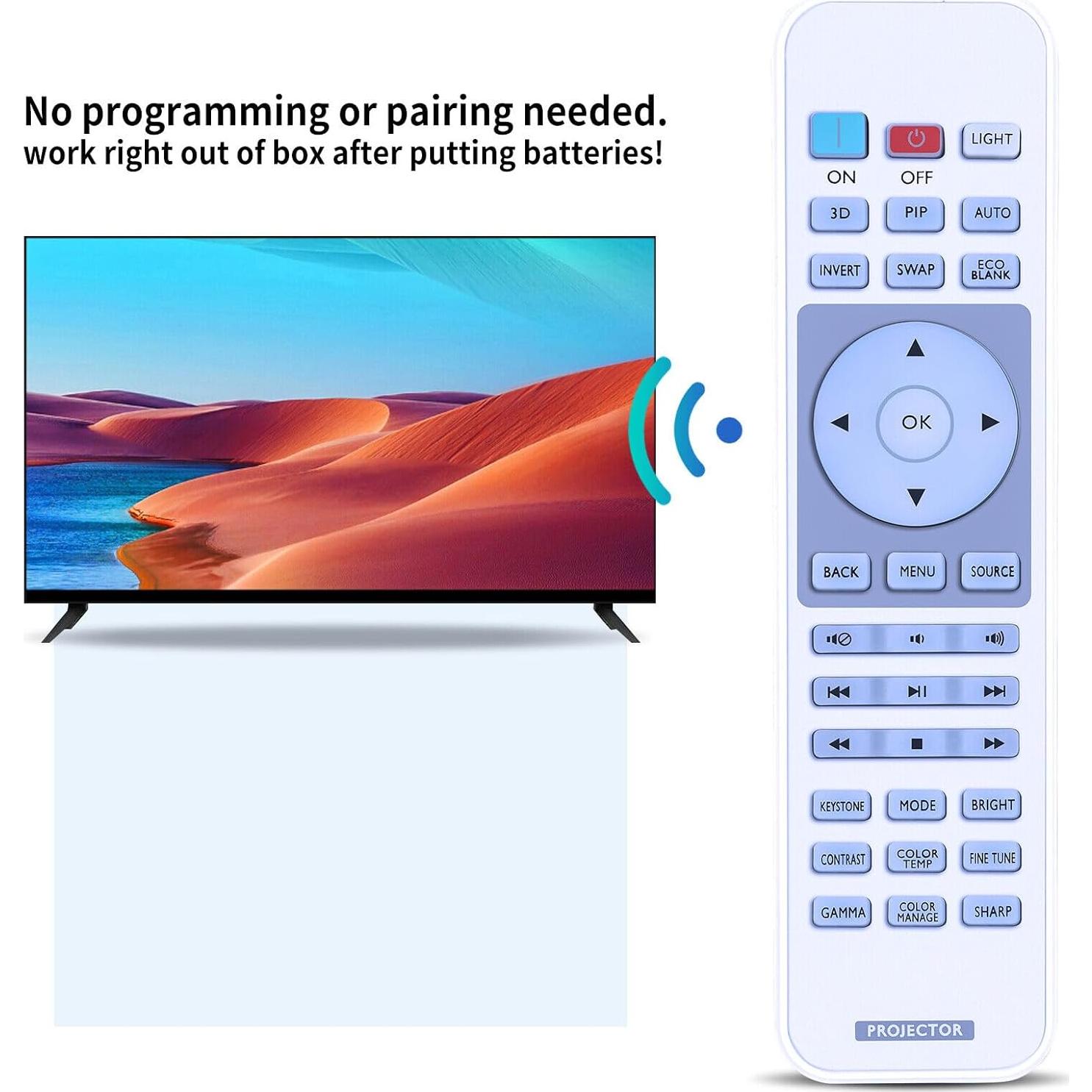 Control Remoto PZL para Proyector BenQ HT2050A W1050