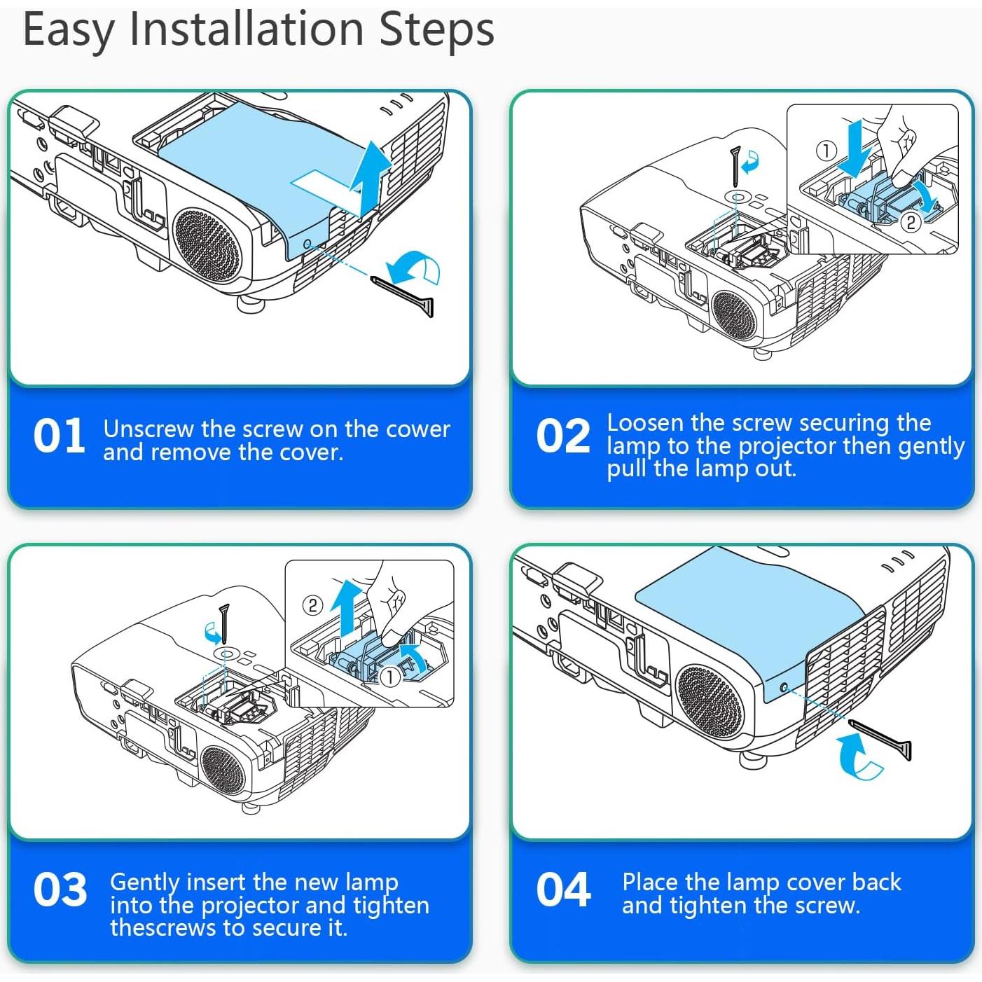 Lámpara de Proyector iQubay 5J.JEE05.001 para Benq