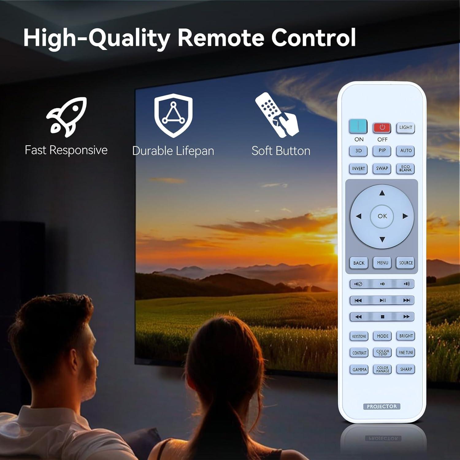 Control Remoto Reemplazo HZIME para Proyector BenQ TH670 y más