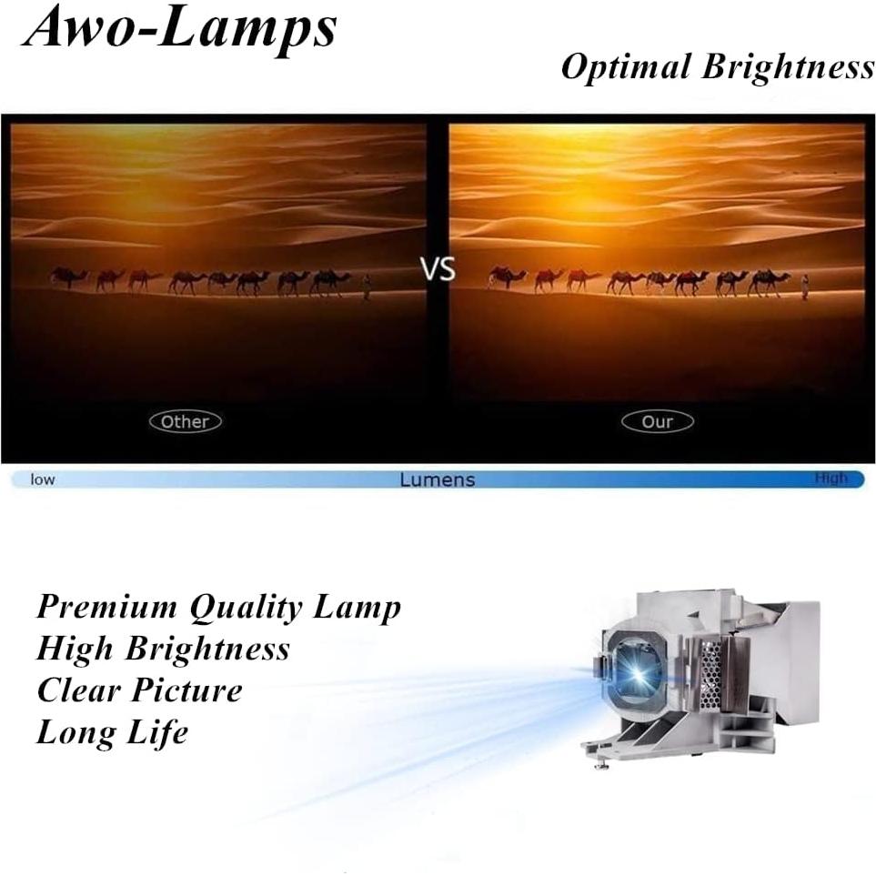 Lámpara AWO P-VIP 240W Reemplazo para Proyectores BenQ