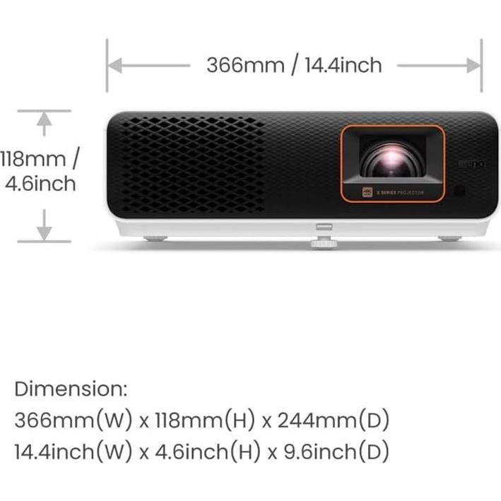 Proyector BenQ X500i 4K Tiro Corto 2200 Lúmenes 4ms