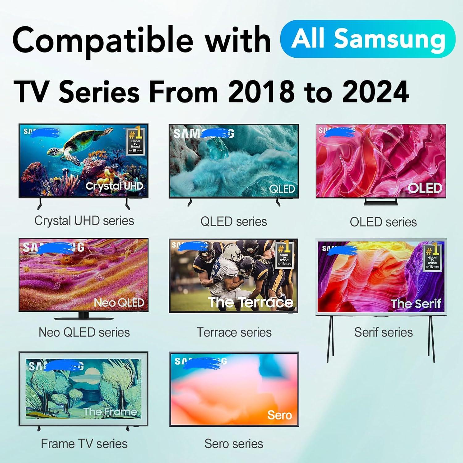 Controles Remotos Reemplazo Samsung TV 2018-2024 IR Universal