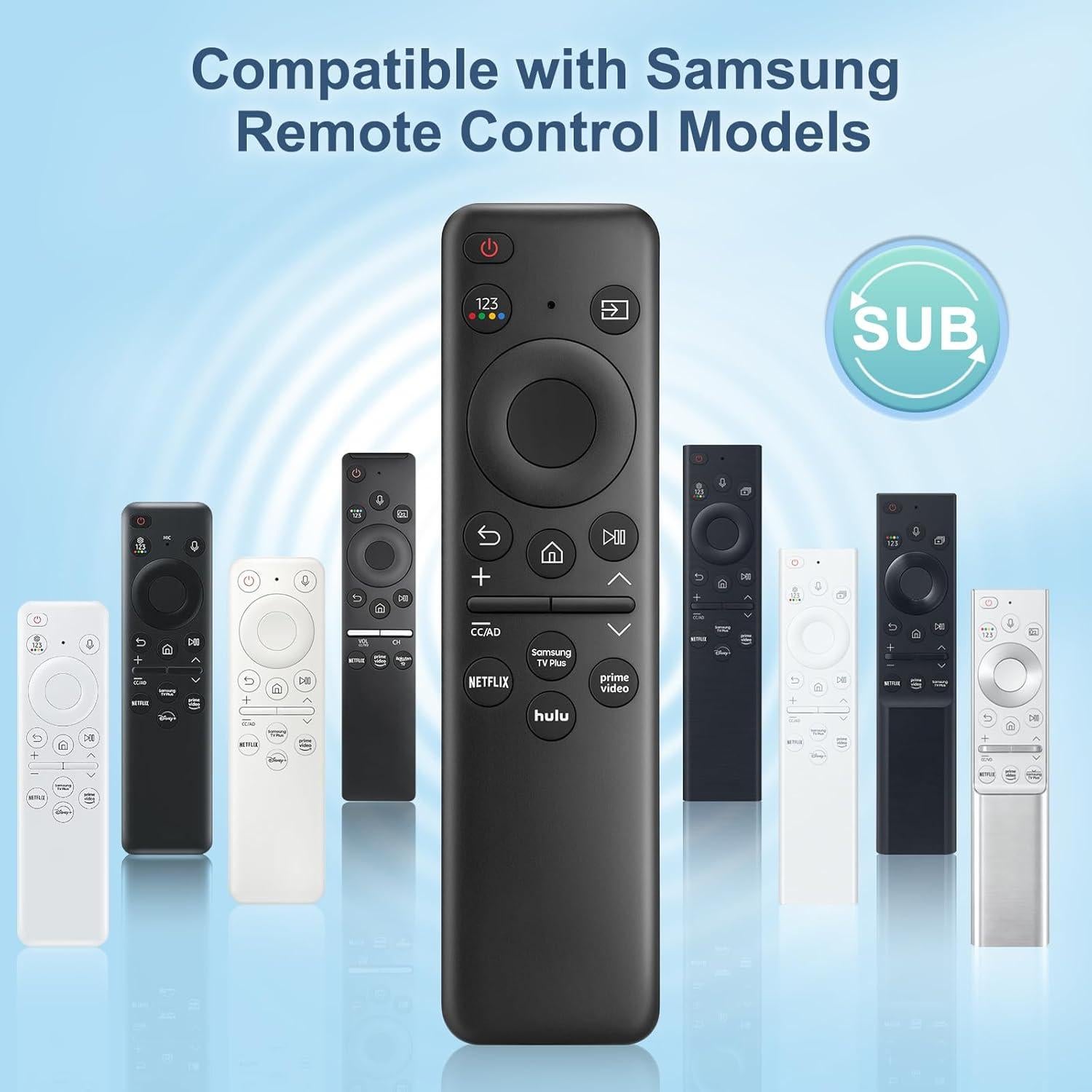 Control Remoto Reemplazo LOUTOC para Samsung Smart TV