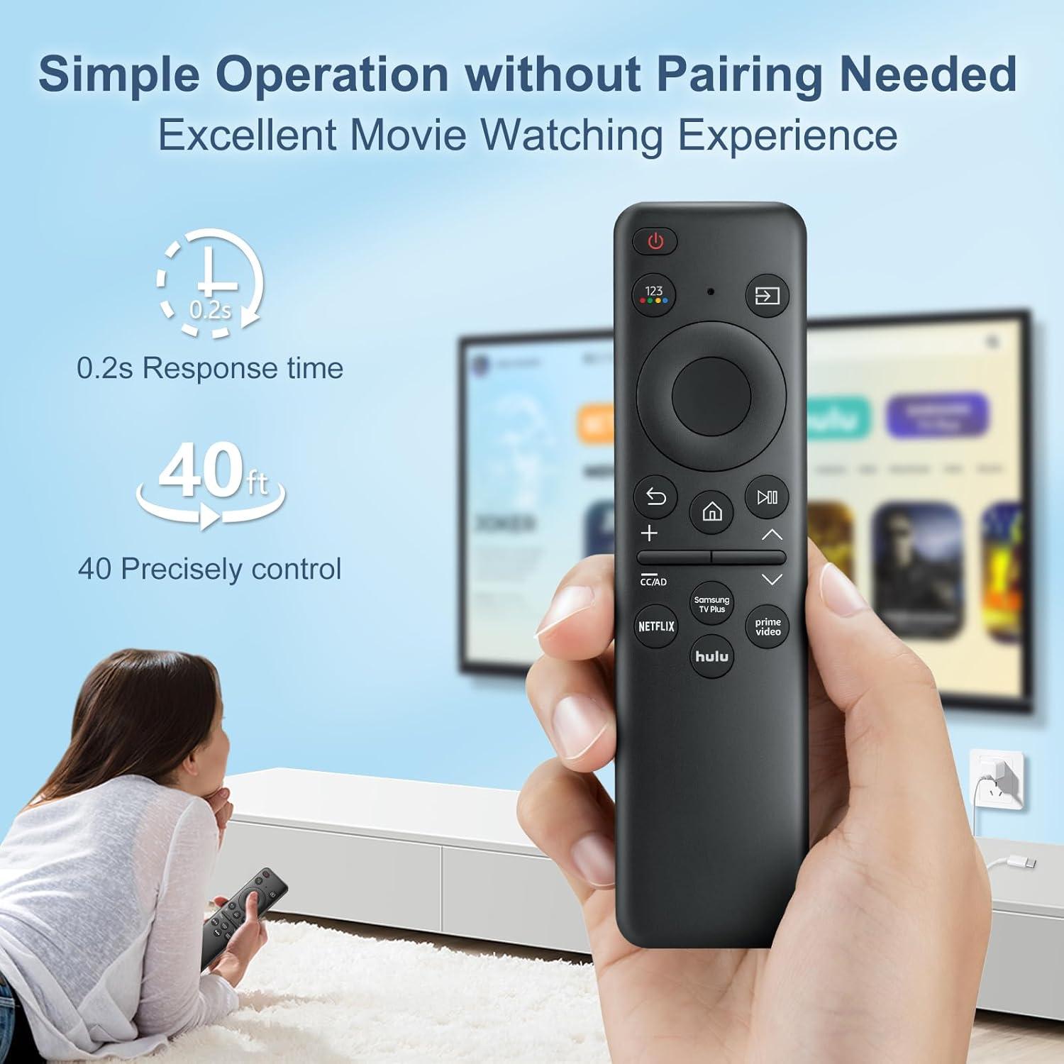 Control Remoto Reemplazo LOUTOC para Samsung Smart TV