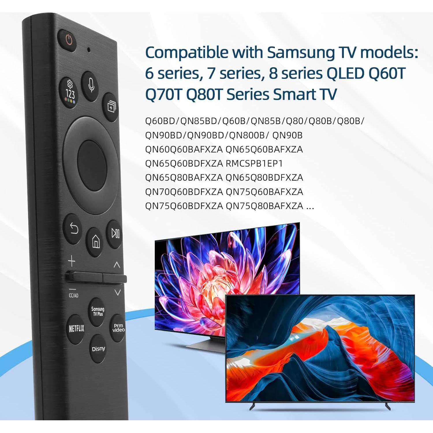 Control Remoto Qzanyee Life BN59-01385A para Samsung Smart TV