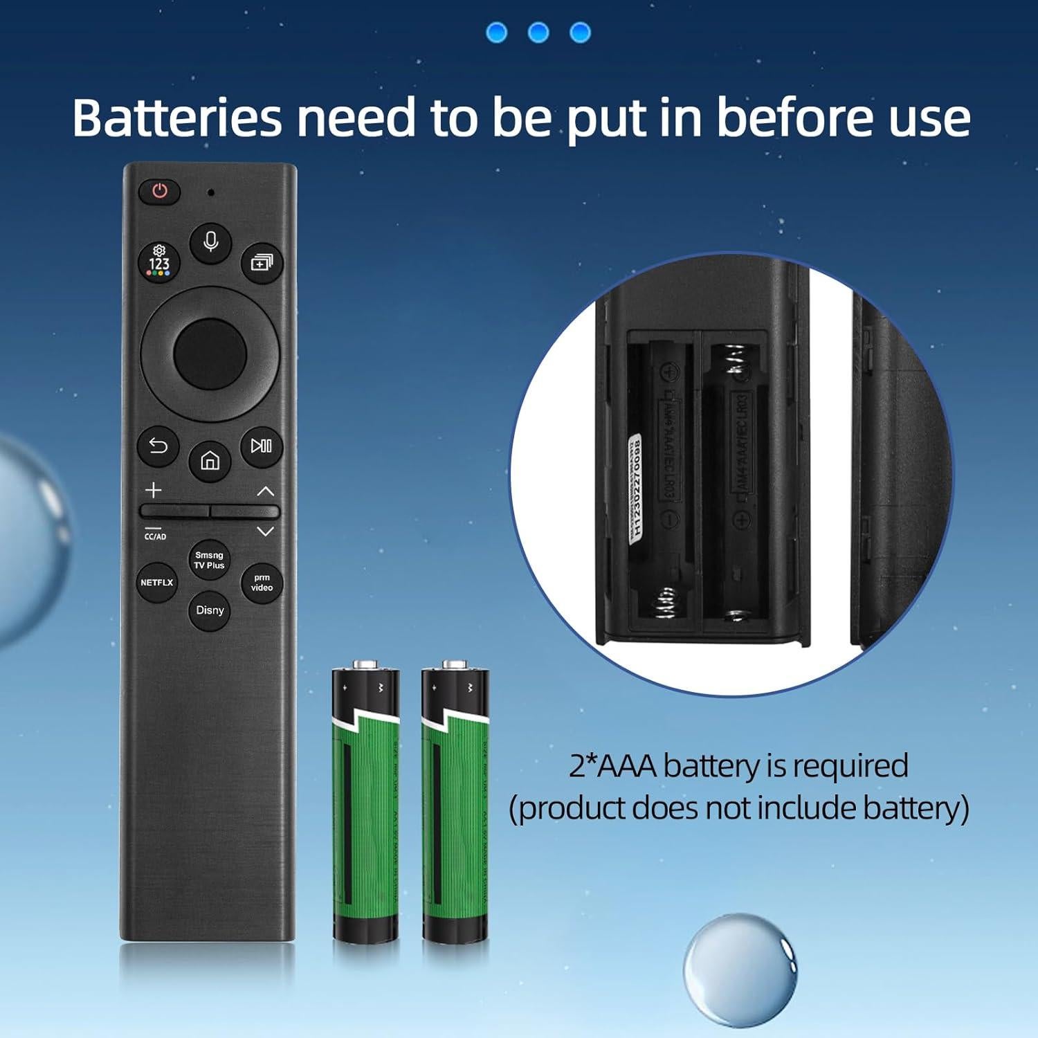 Control Remoto Qzanyee Life BN59-01385A para Samsung Smart TV