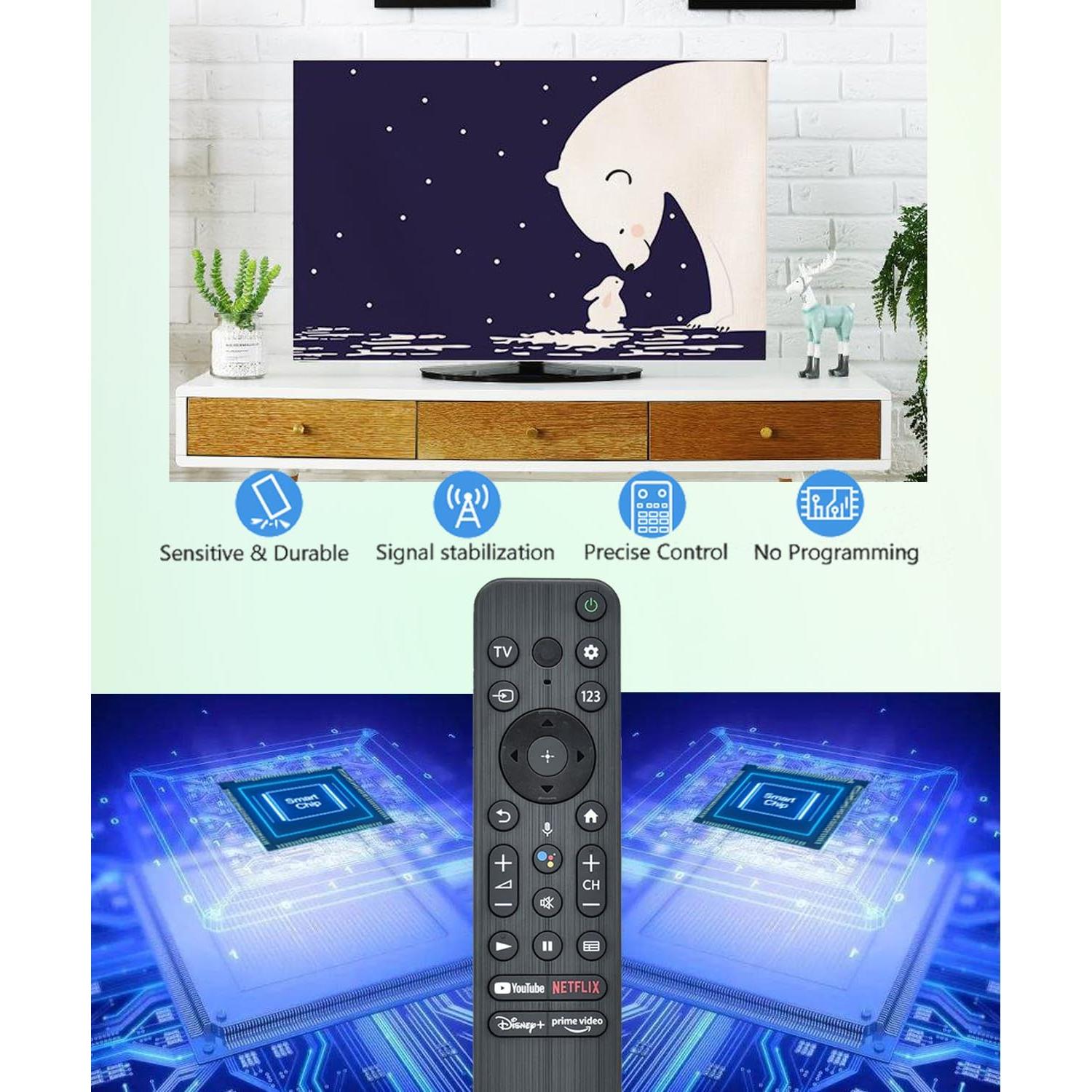 Control Remoto de Voz Universal Sony Bravia 4K 8K RMF-TX800U