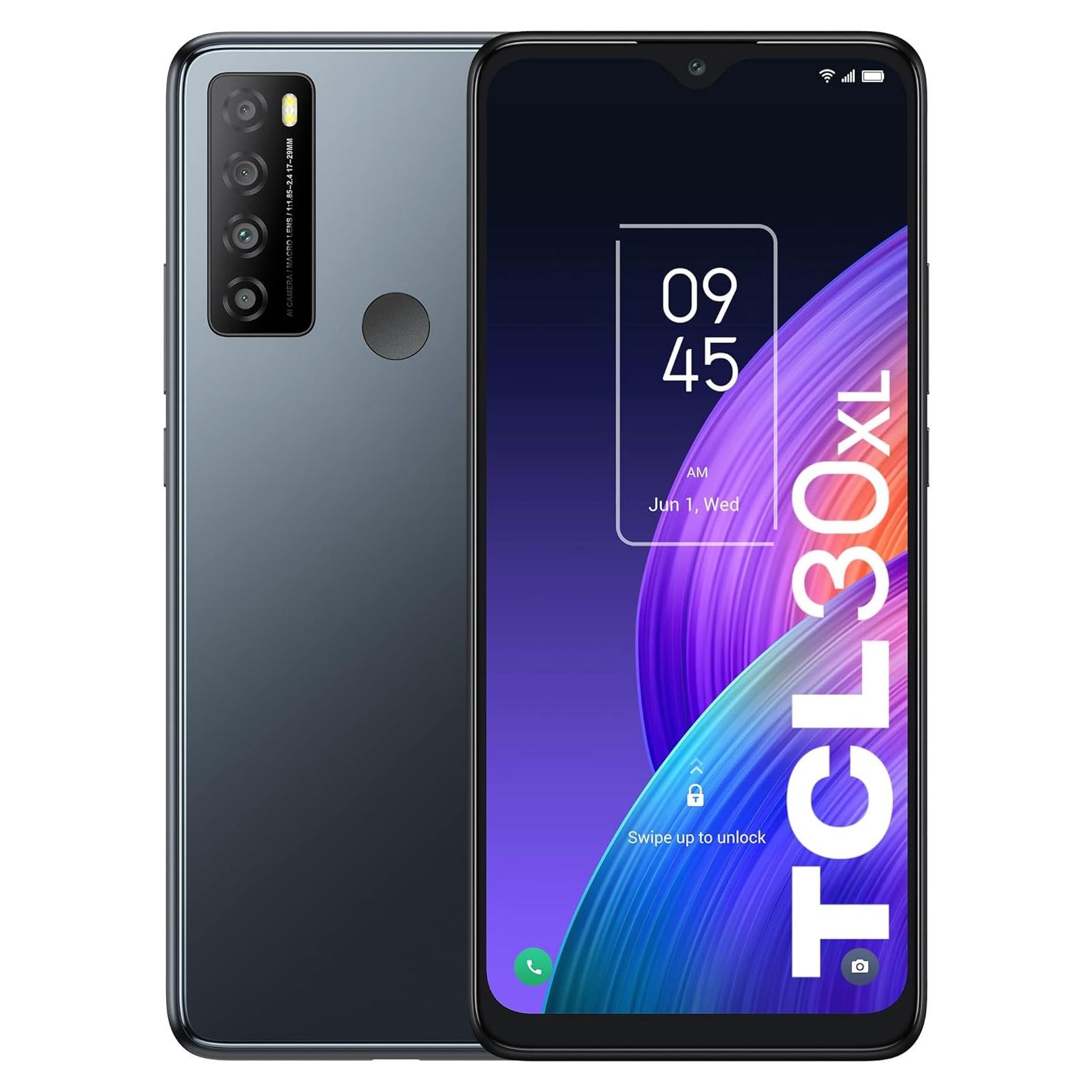 TCL 30XL Smartphone Desbloqueado 6.82" 50MP 6GB RAM Niebla Nocturna