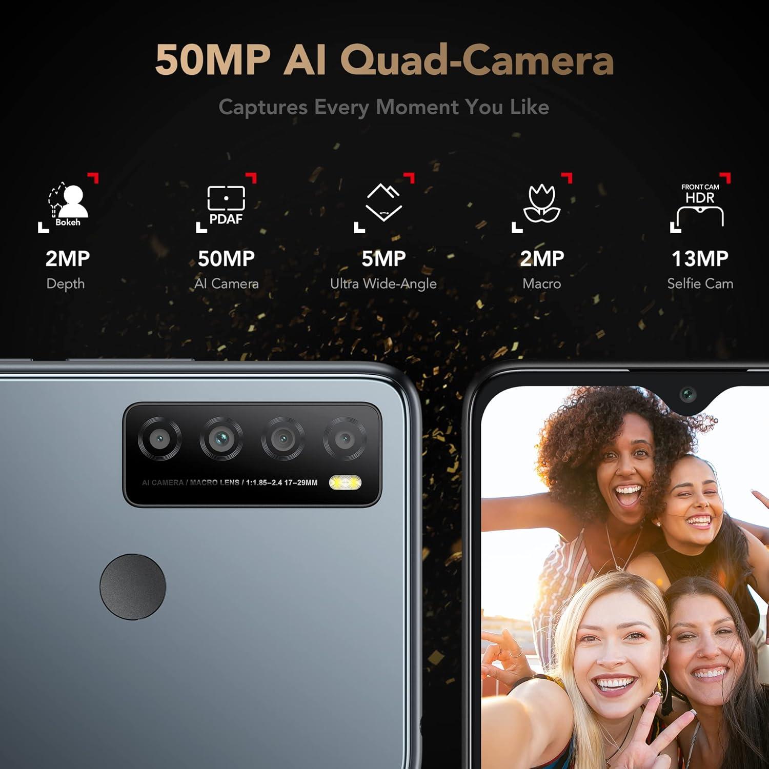 TCL 30XL Smartphone Desbloqueado 6.82" 50MP 6GB RAM Niebla Nocturna