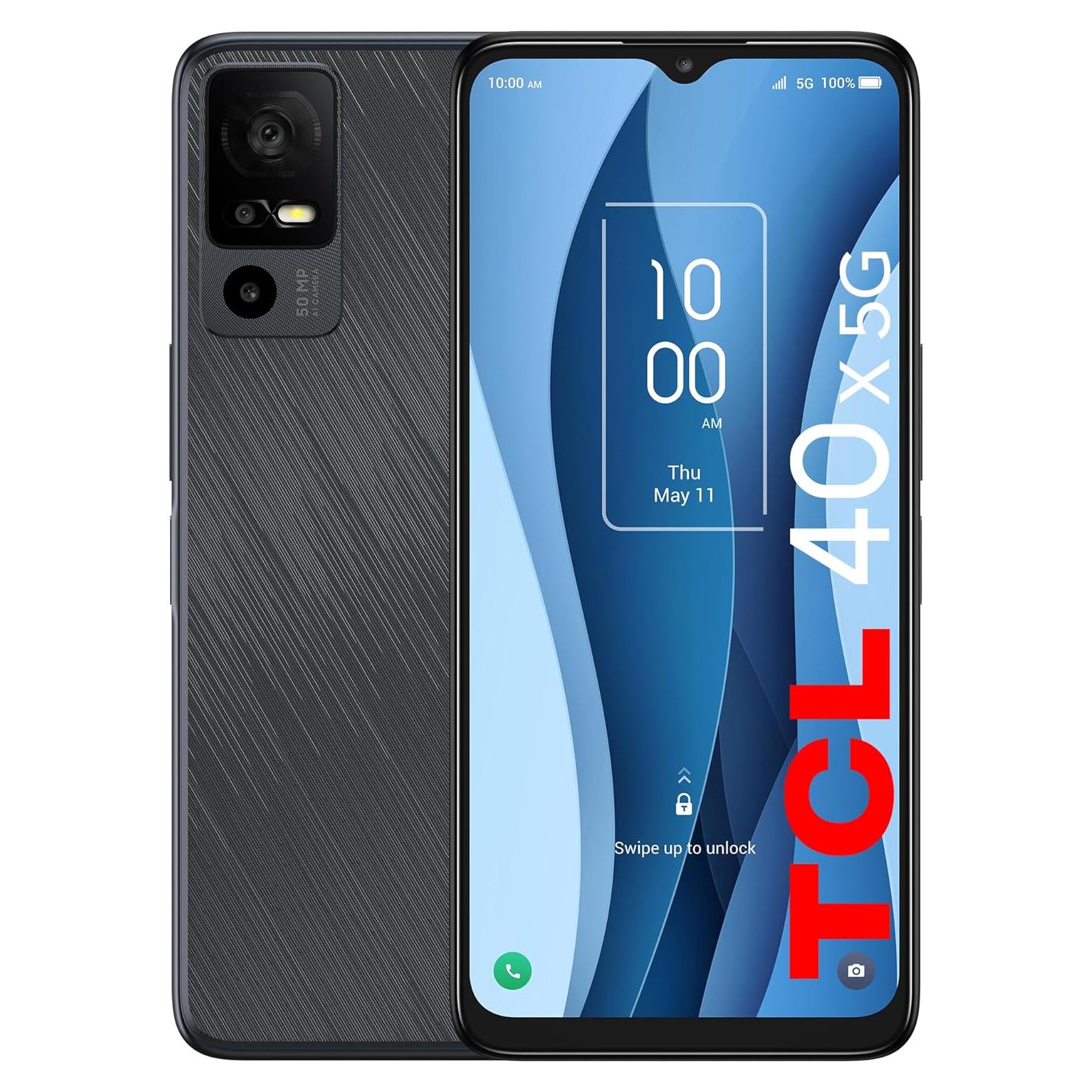 TCL 40 X 5G Smartphone Desbloqueado 64GB, Cámara 50MP, 5000mAh