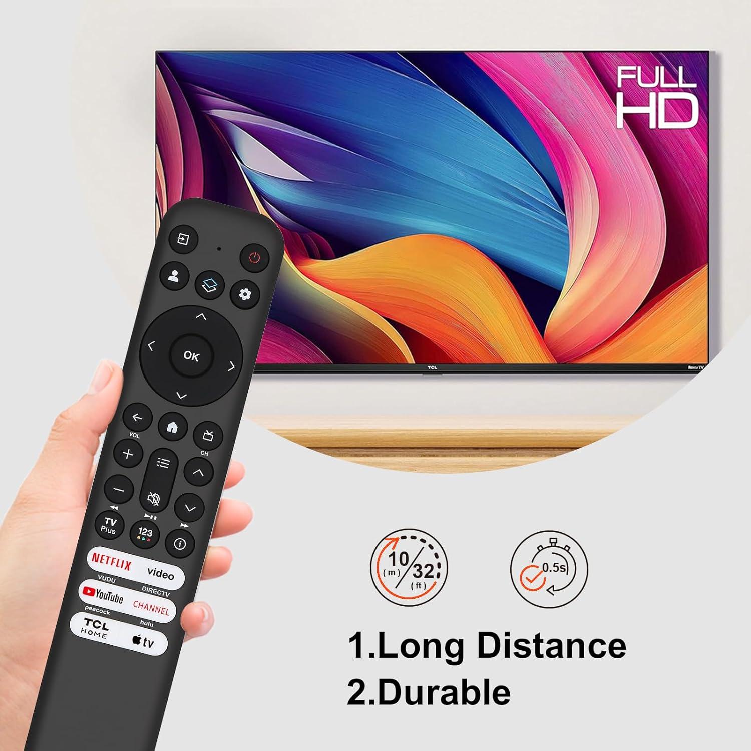 Control Remoto Reemplazo TCL para TV Google/Roku 4K UHD