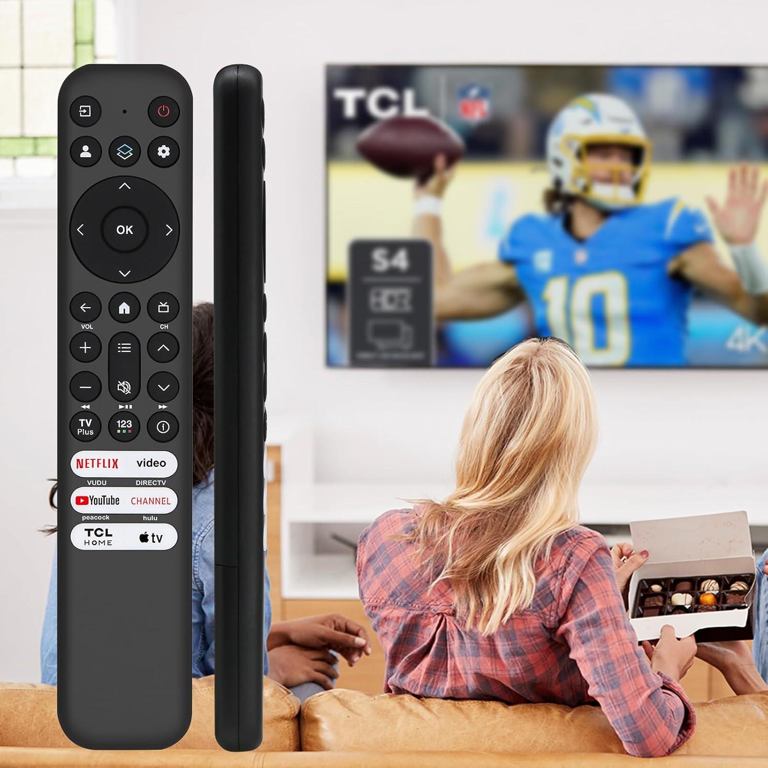 Control Remoto Reemplazo TCL para TV Google/Roku 4K UHD