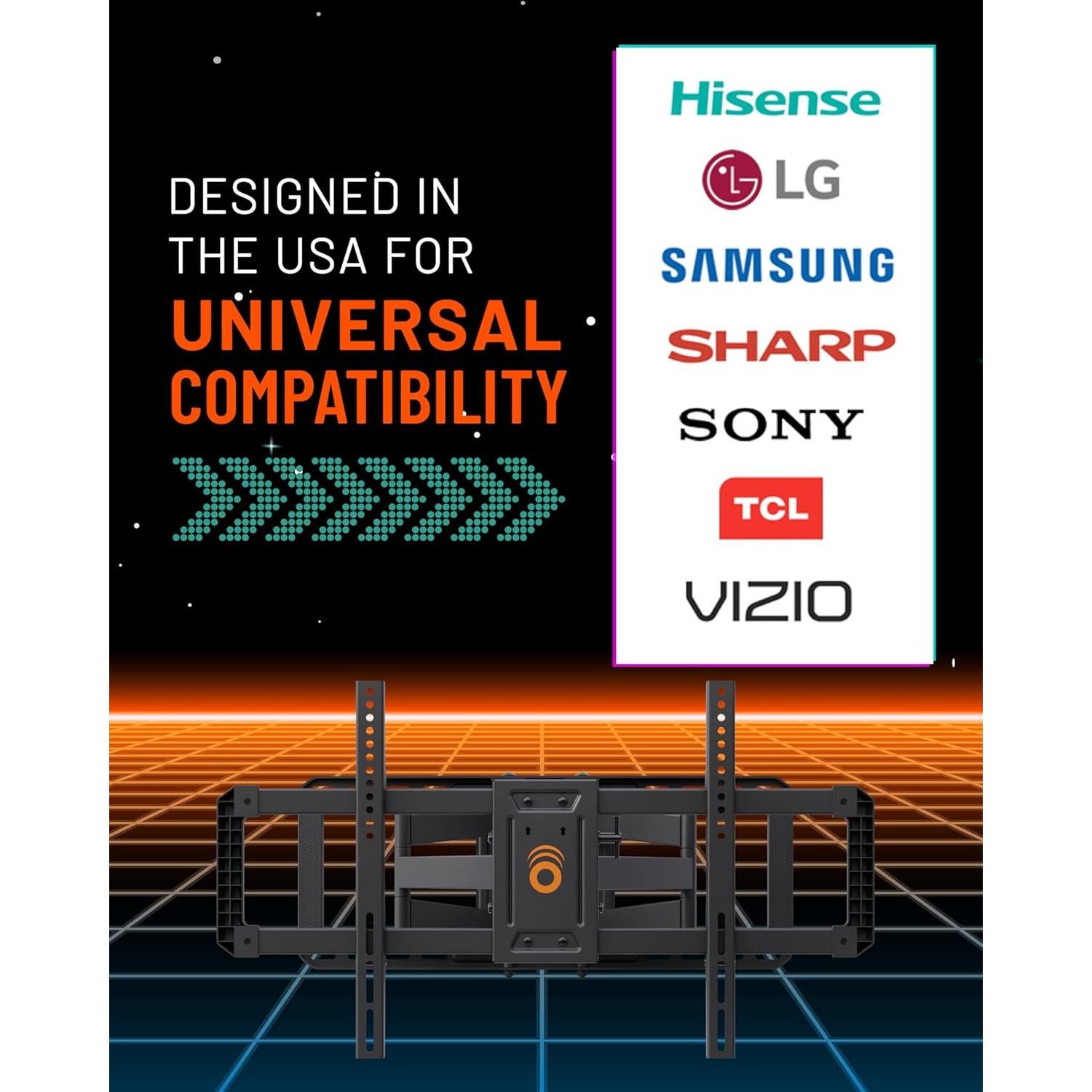 Soporte de Pared para TV ECHOGEAR MaxMotion 42" a 90"