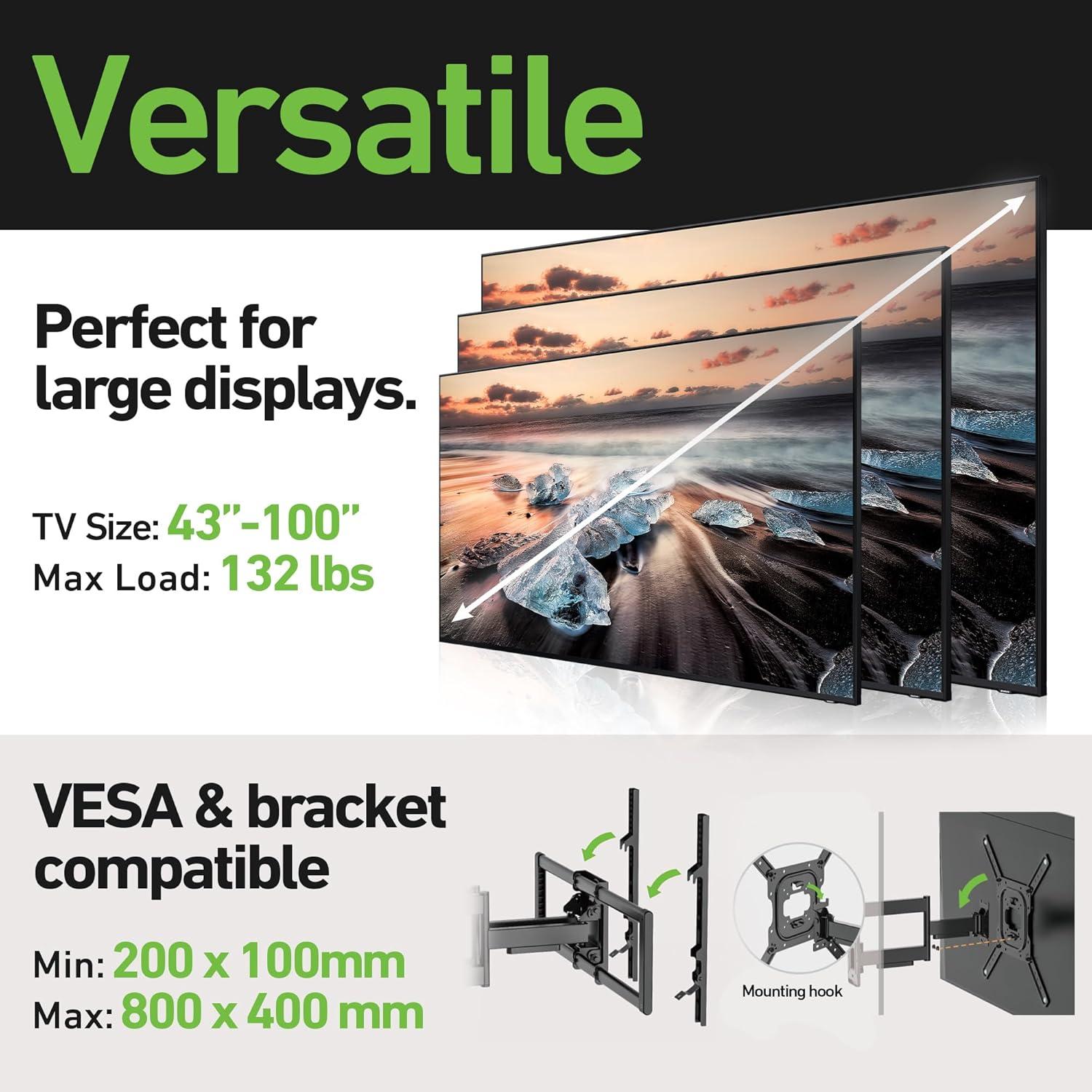 Soporte de Pared Articulado Stellar Mounts para TV 75R635 75"