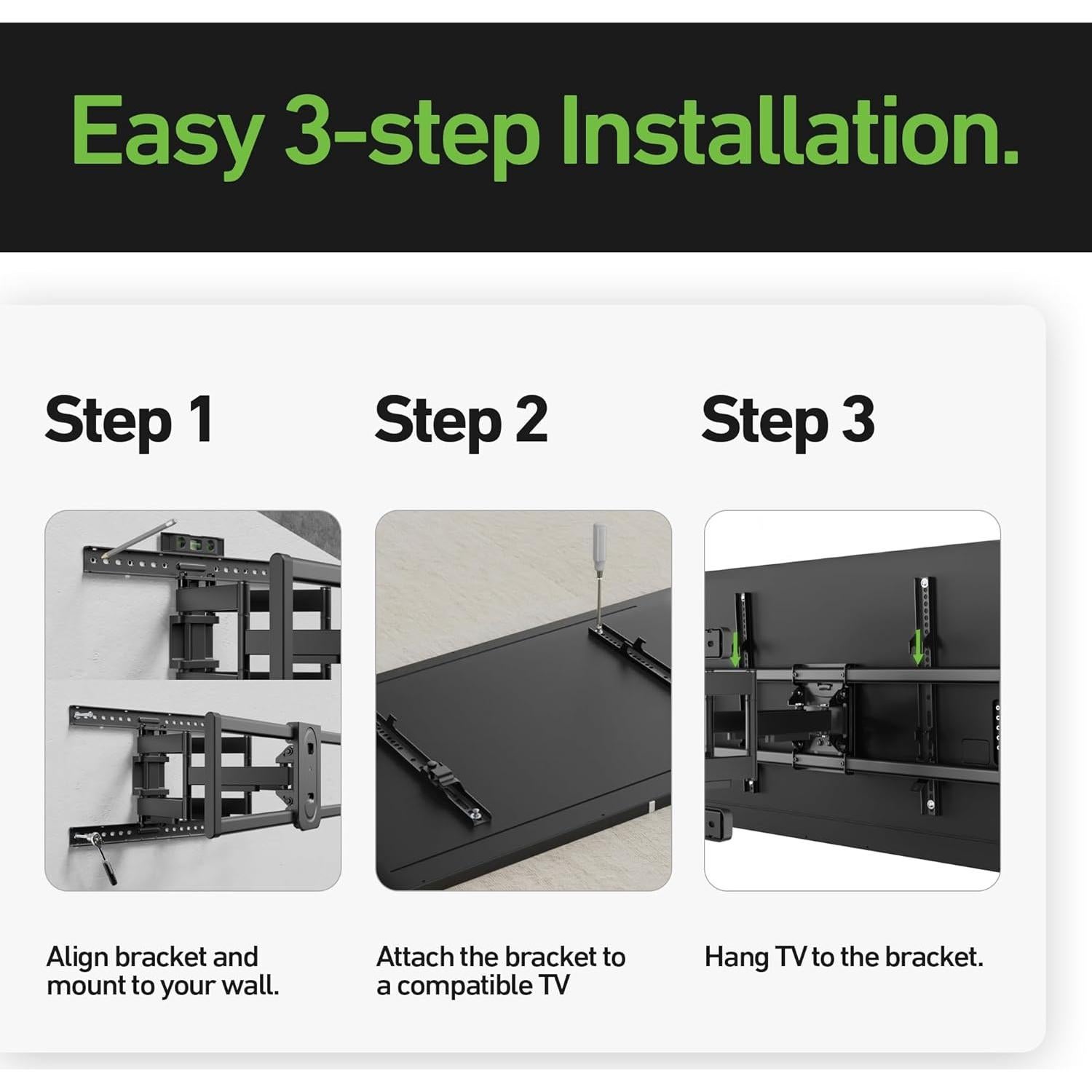 Soporte de Pared Articulado Stellar Mounts para TV 65R635 65"