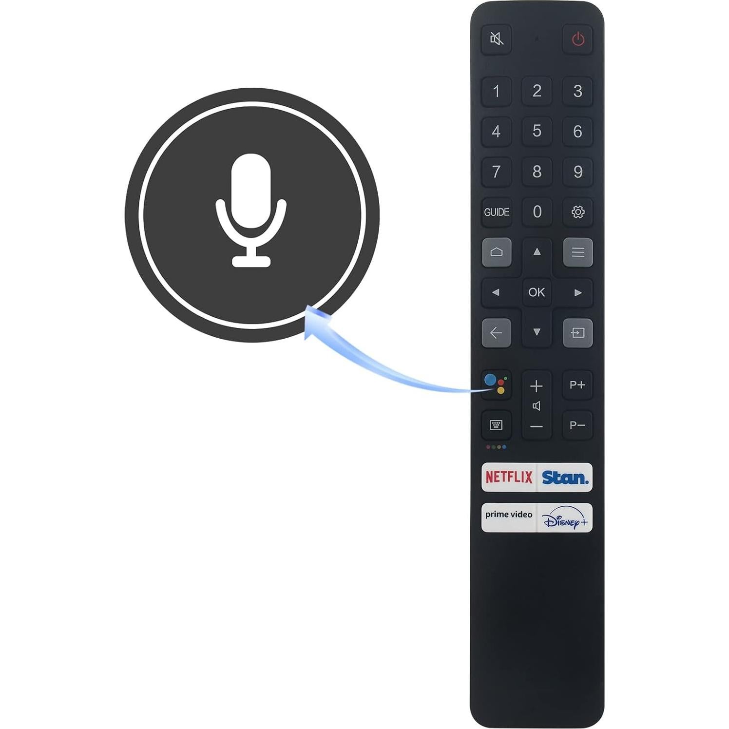 Control Remoto de Voz TCL RC901V-FAR1 para Smart TV