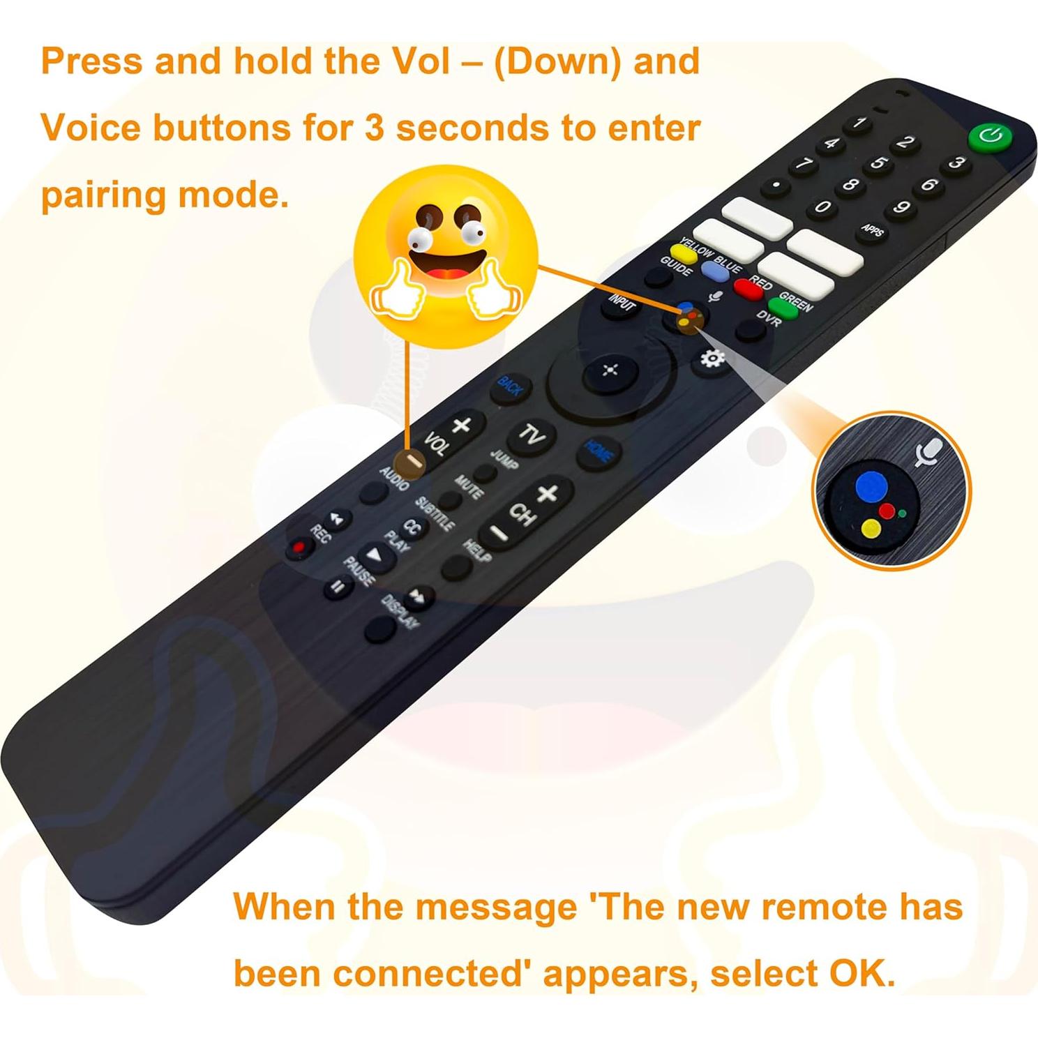 Control Remoto de Voz RMF-TX520U para TVs Sony Bravia 2024-2022