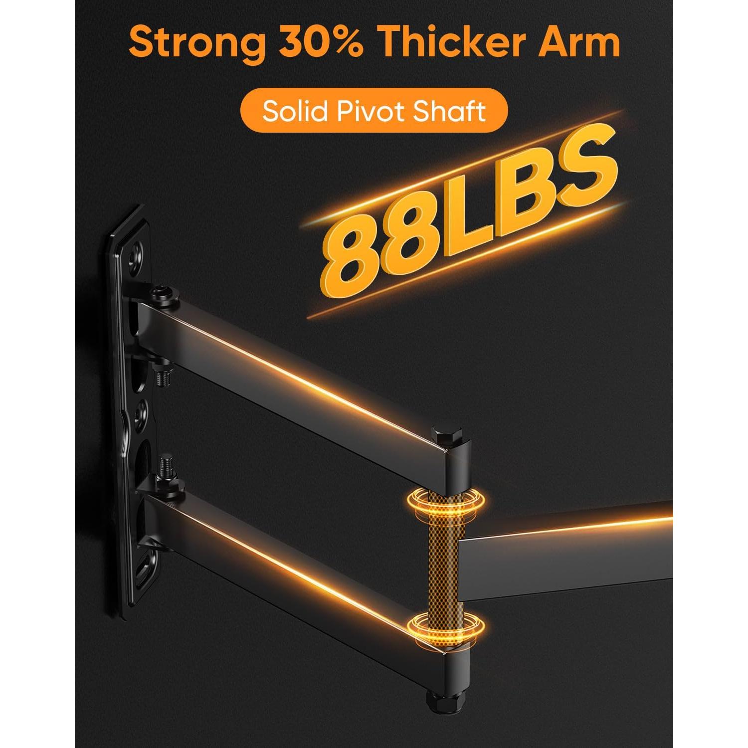 Soporte de pared para TV FORGING MOUNT 26-65" rotativo VESA 400x400