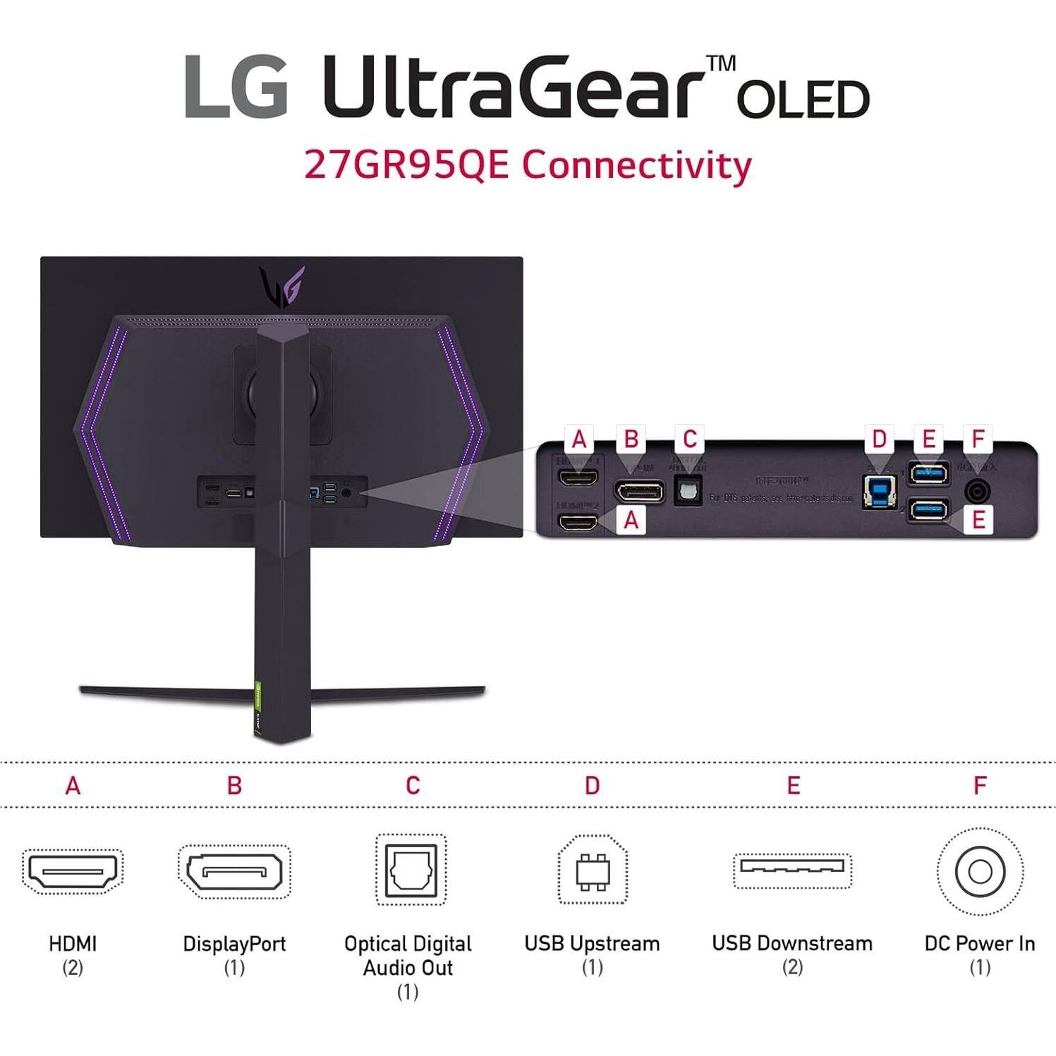 Monitor de Juegos LG UltraGear 27" OLED QHD 240Hz 0.03ms