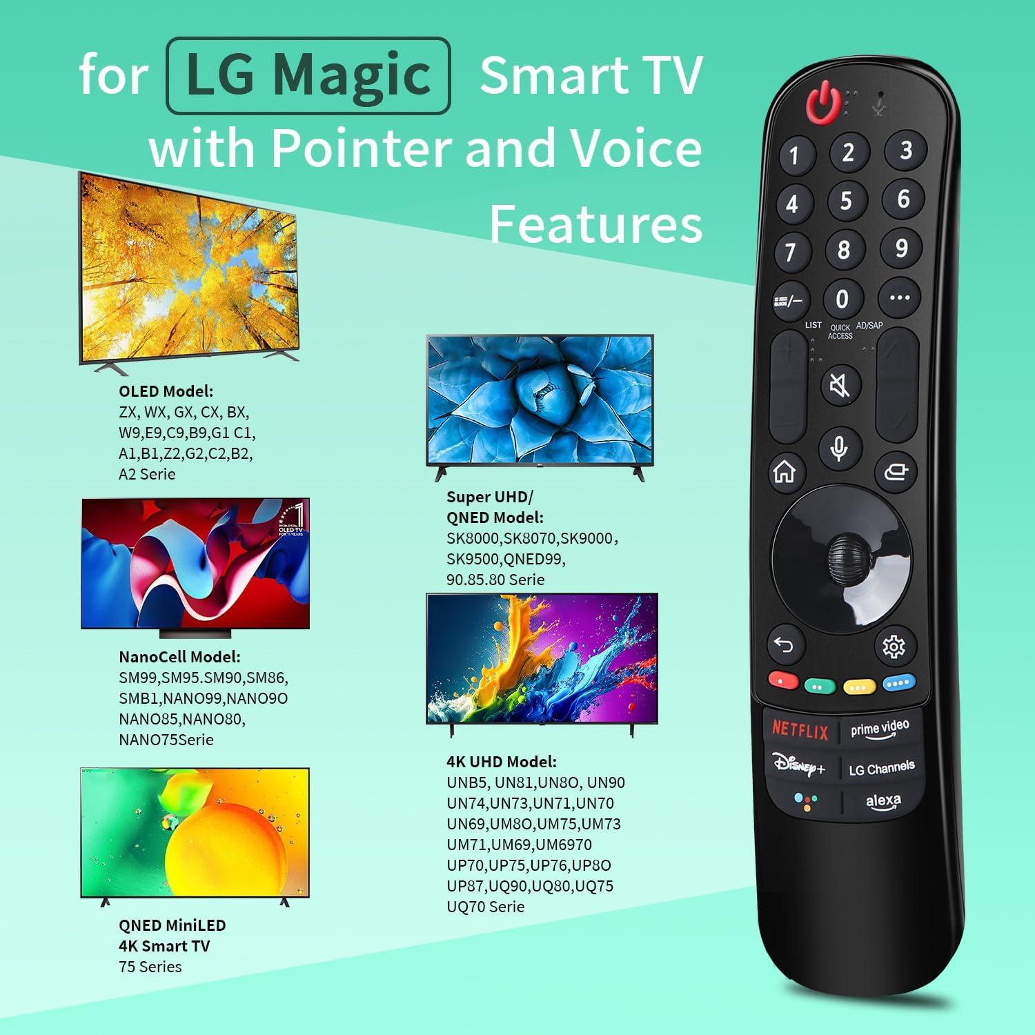 Control Remoto de Voz LG MR22GN para TV OLED QNED 2022