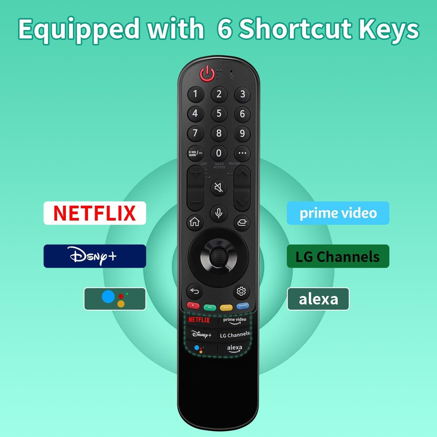 Control Remoto de Voz LG MR22GN para TV OLED QNED 2022