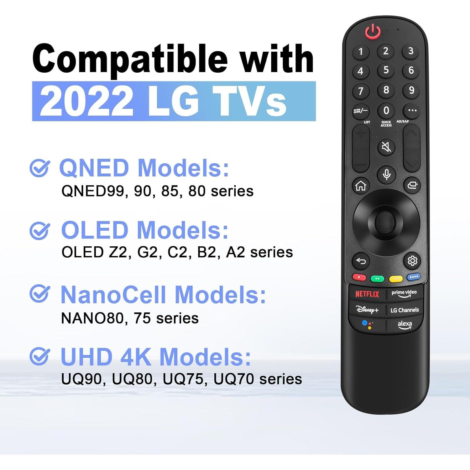 Control Remoto Mágico LG para Smart TV 2019-2024 con Voz