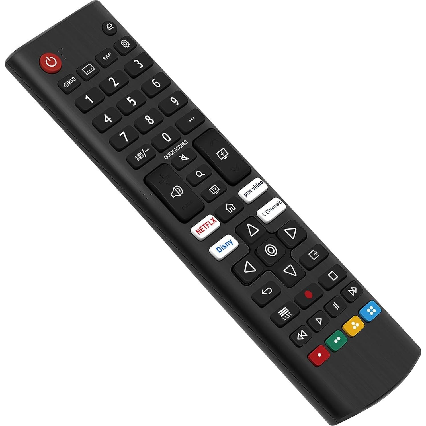 Paquete de 2 Controles Remotos Universales AKB76040302 para TV LG