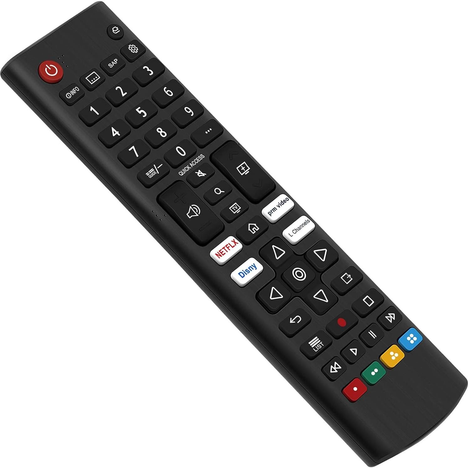 Pack 2 Control Remoto Reemplazo AKB76040302 para LG Smart TV