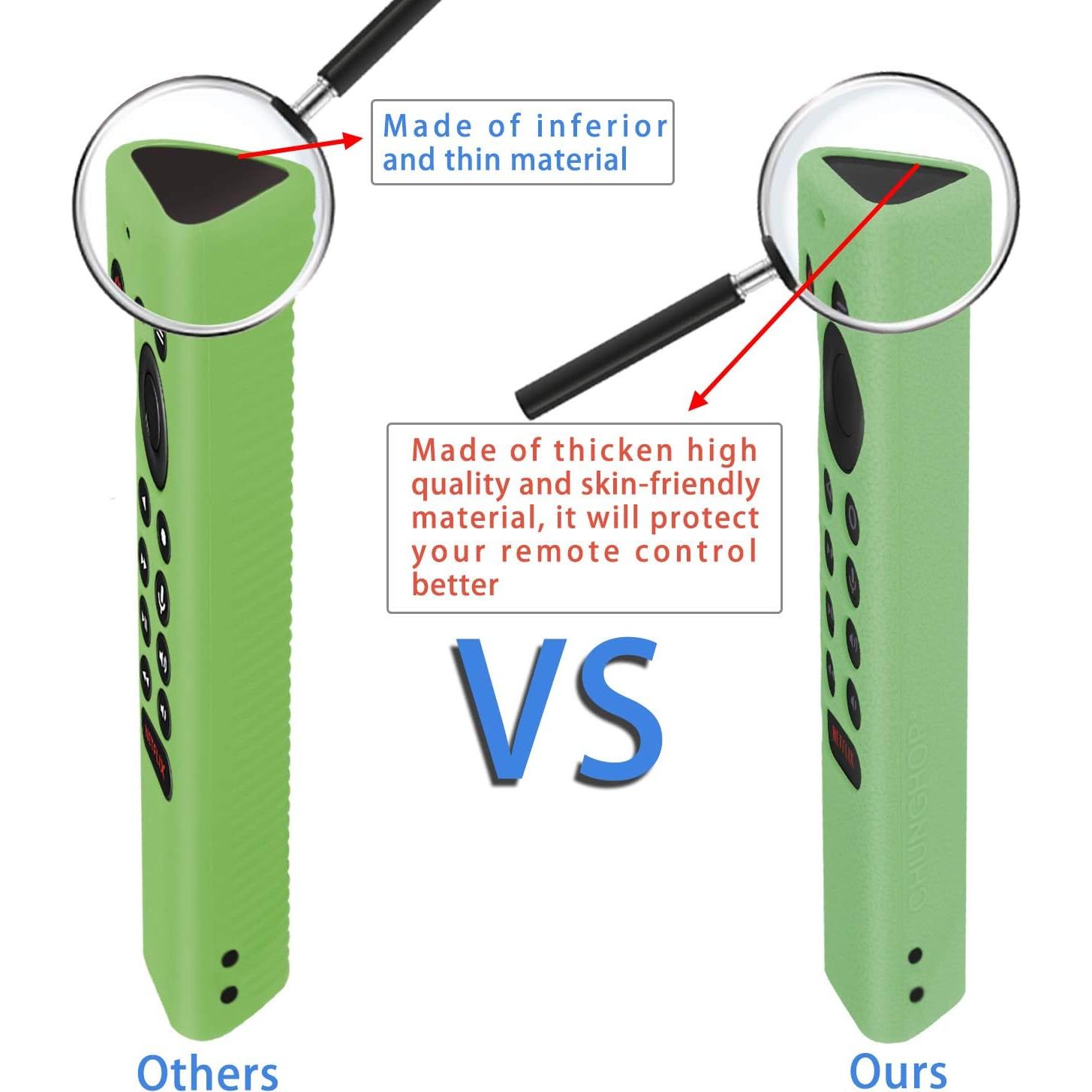 Funda de Silicona CHUNGHOP para Control Remoto NVIDIA Shield TV Verde