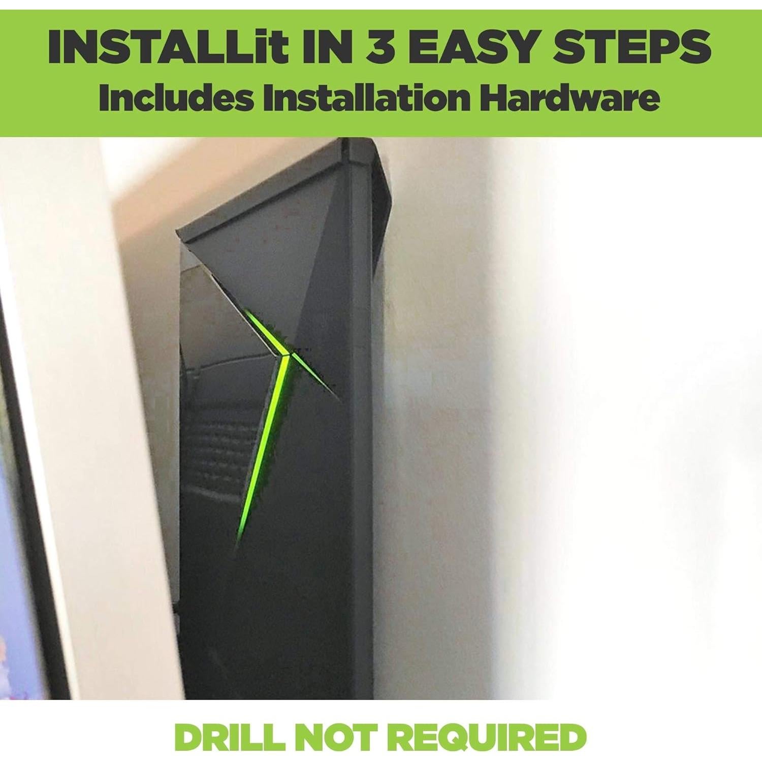 Soporte de Pared HIDEit para NVIDIA Shield TV Pro - Acero Negro