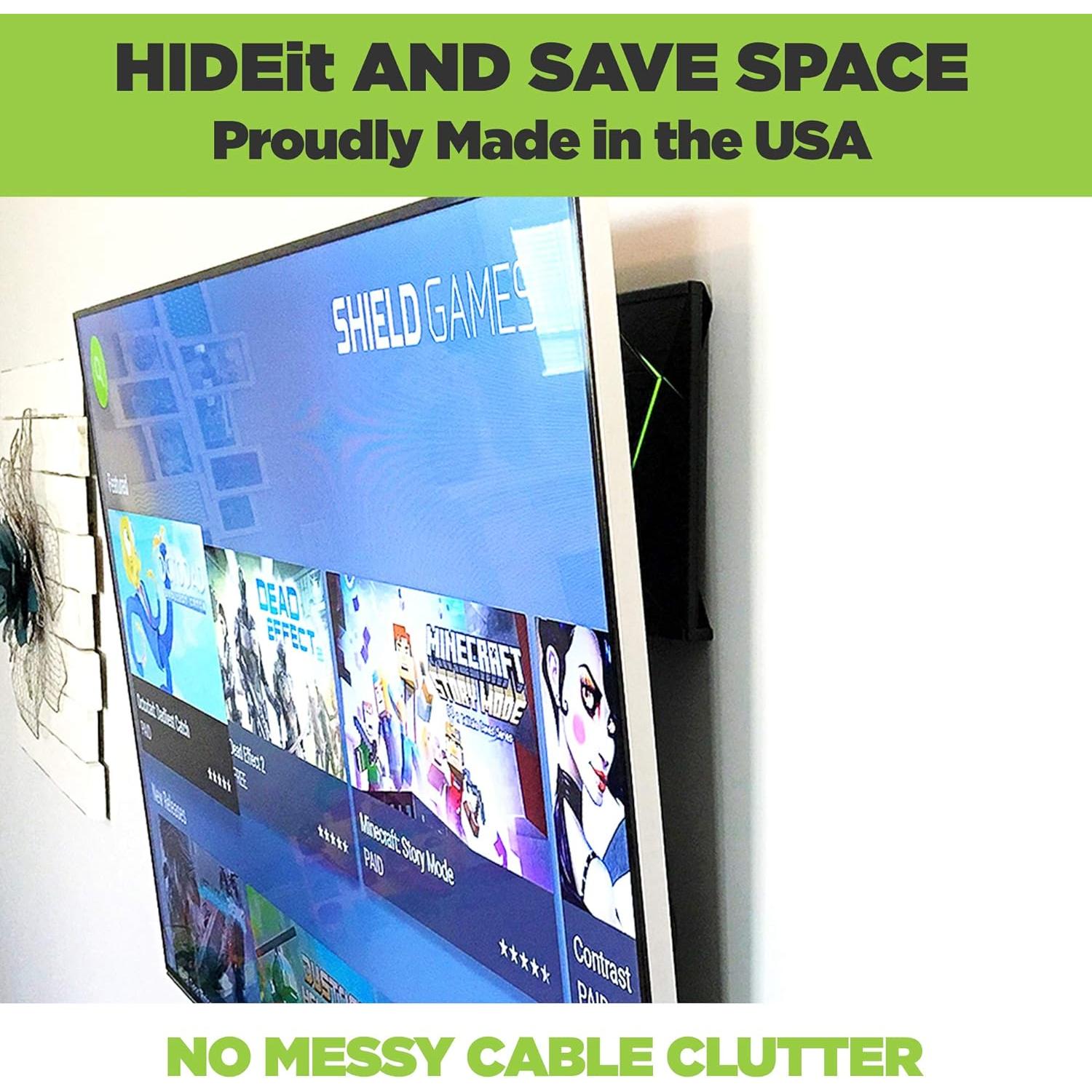 Soporte de Pared HIDEit para NVIDIA Shield TV Pro - Acero Negro