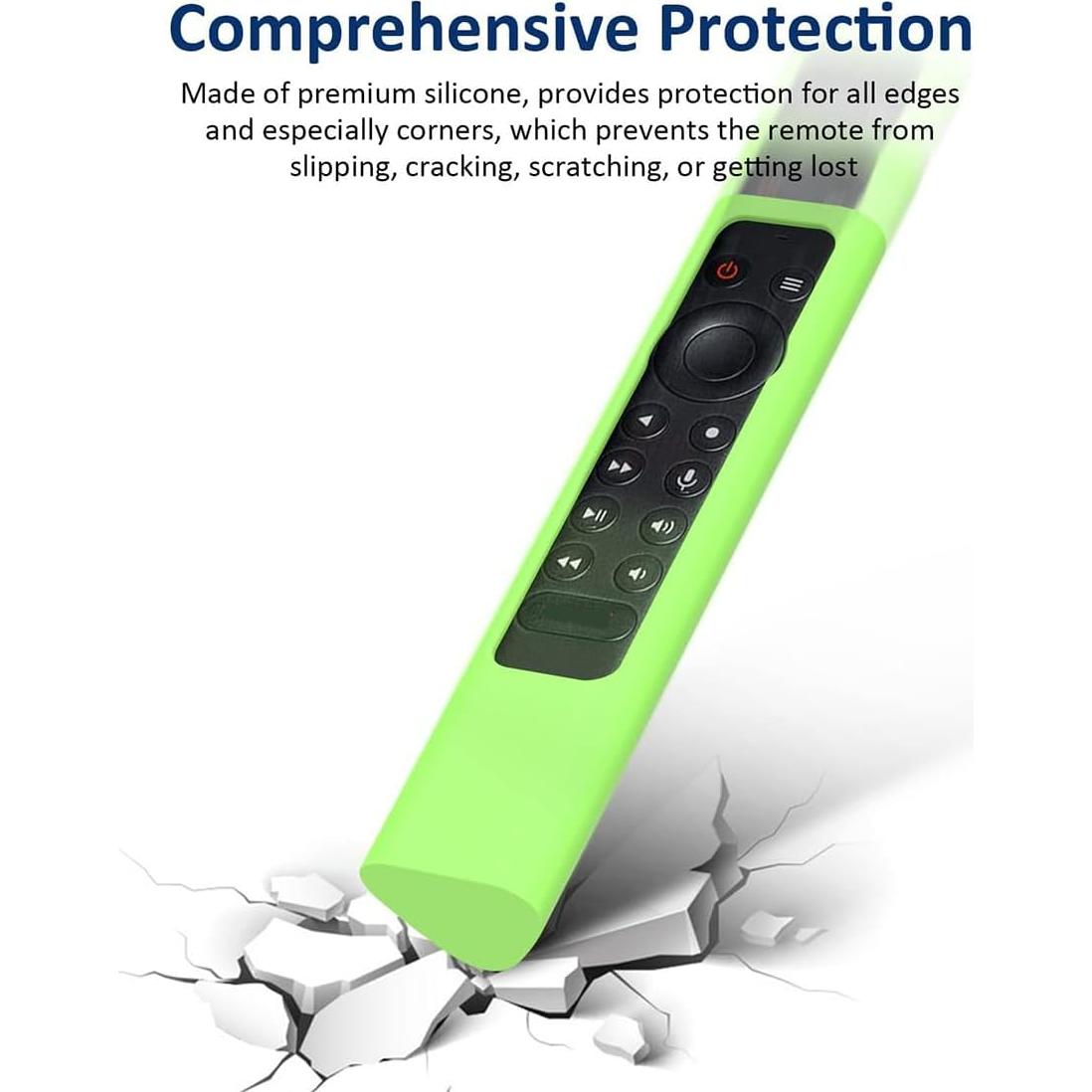 Funda Remota de Silicona Verde para NVIDIA Shield TV Pro 4K HDR