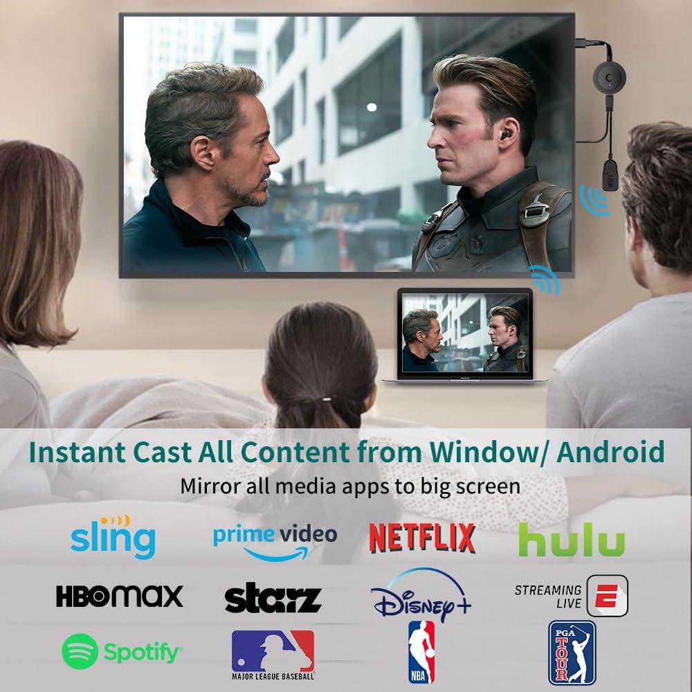 Adaptador HDMI Inalámbrico 4K DARLYOR para TV y Proyector