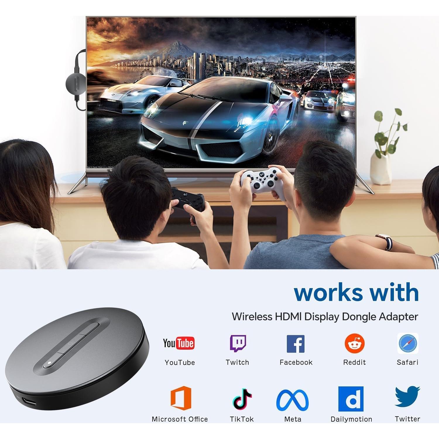 Adaptador Inalámbrico HDMI YGXLWF G66 - 1080p, DLNA, AirPlay