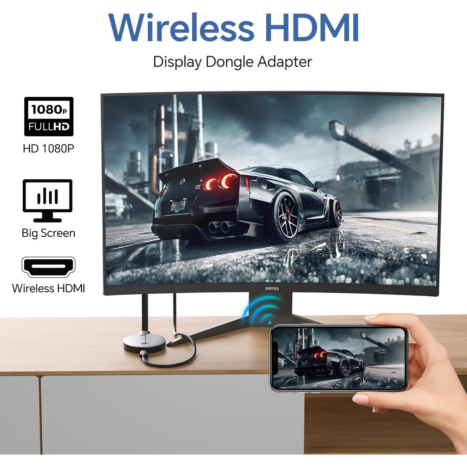 Adaptador Inalámbrico HDMI YGXLWF G66 - 1080p, DLNA, AirPlay