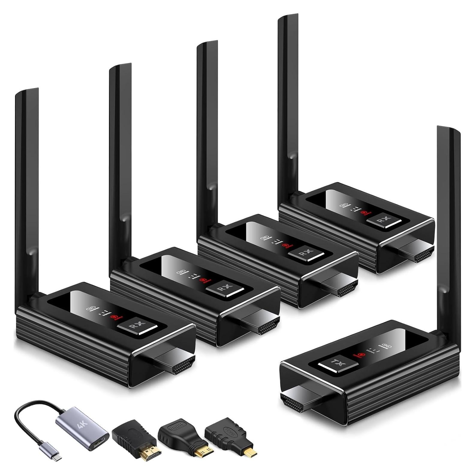 Transmisor HDMI Inalámbrico Pluselnnovate G71-V4 con 4 Receptores